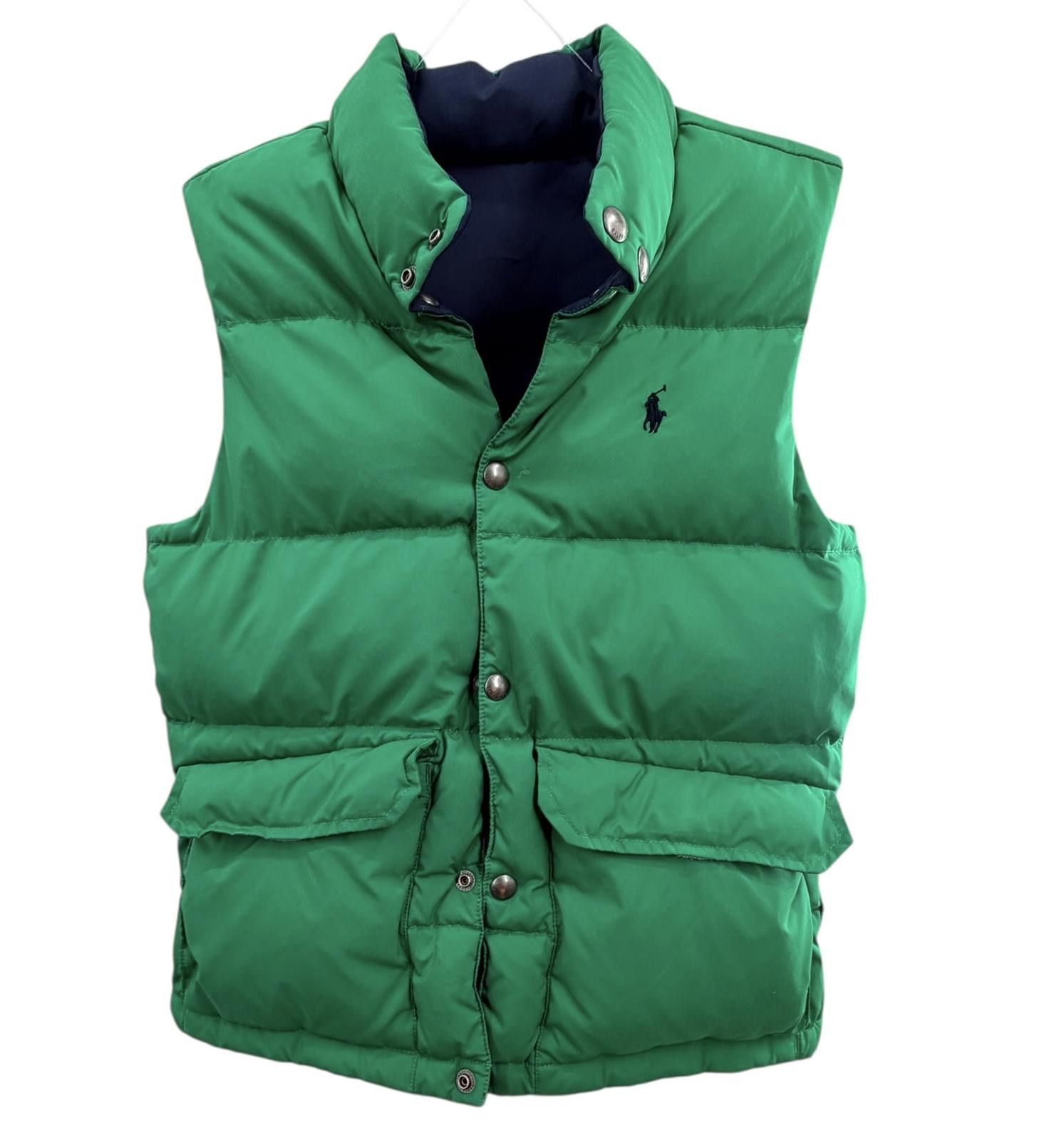 Polo Ralph Lauren Polo Reversible Puffer Vest Navy Green Sz M;10-12 Size ONE SIZE - 5 Thumbnail