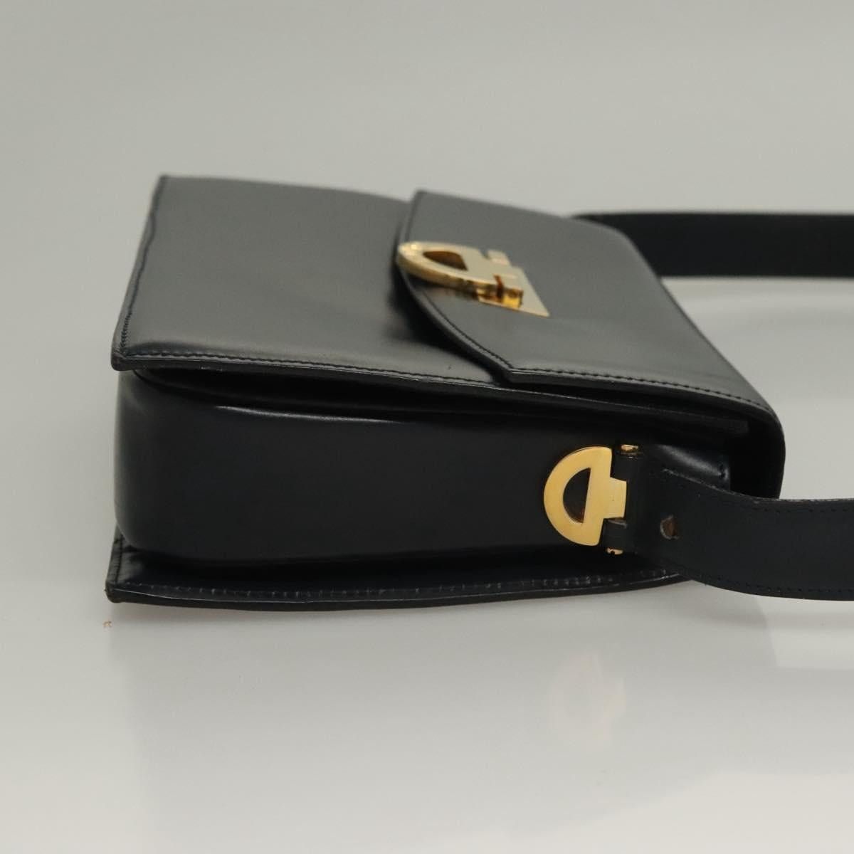 Celine CELINE Shoulder Bag Leather Navy Gold Size ONE SIZE - 4 Thumbnail