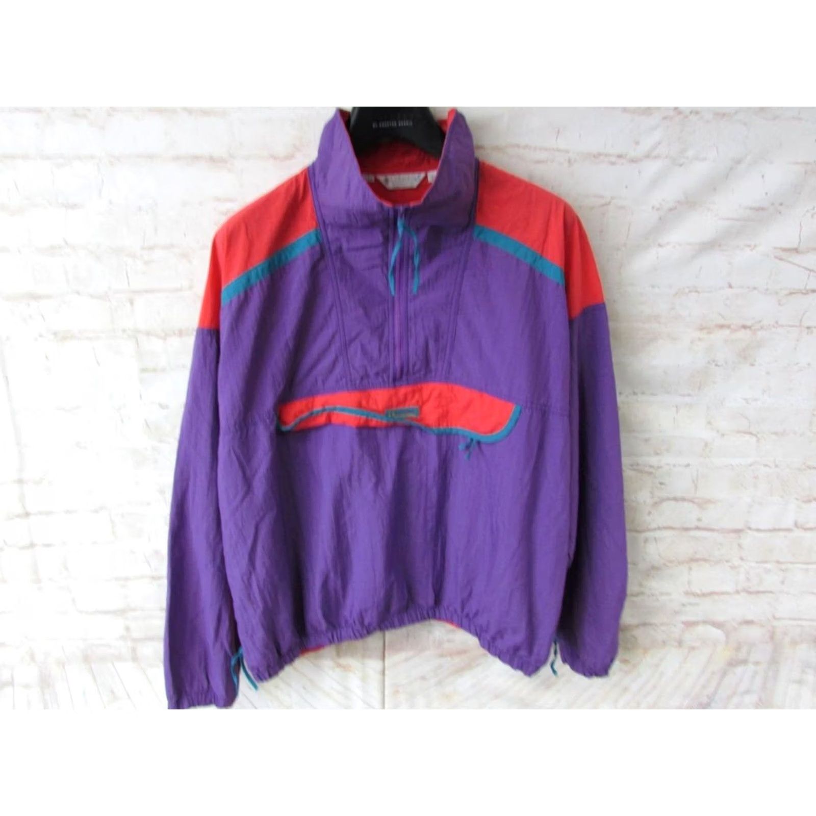Vintage COLUMBIA ¼ ZIP SHELL JACKET - EXTRA LARGE MENS - RETRO STYLE - 46/48 Size US S / EU 44-46 / 1 - 2 Thumbnail