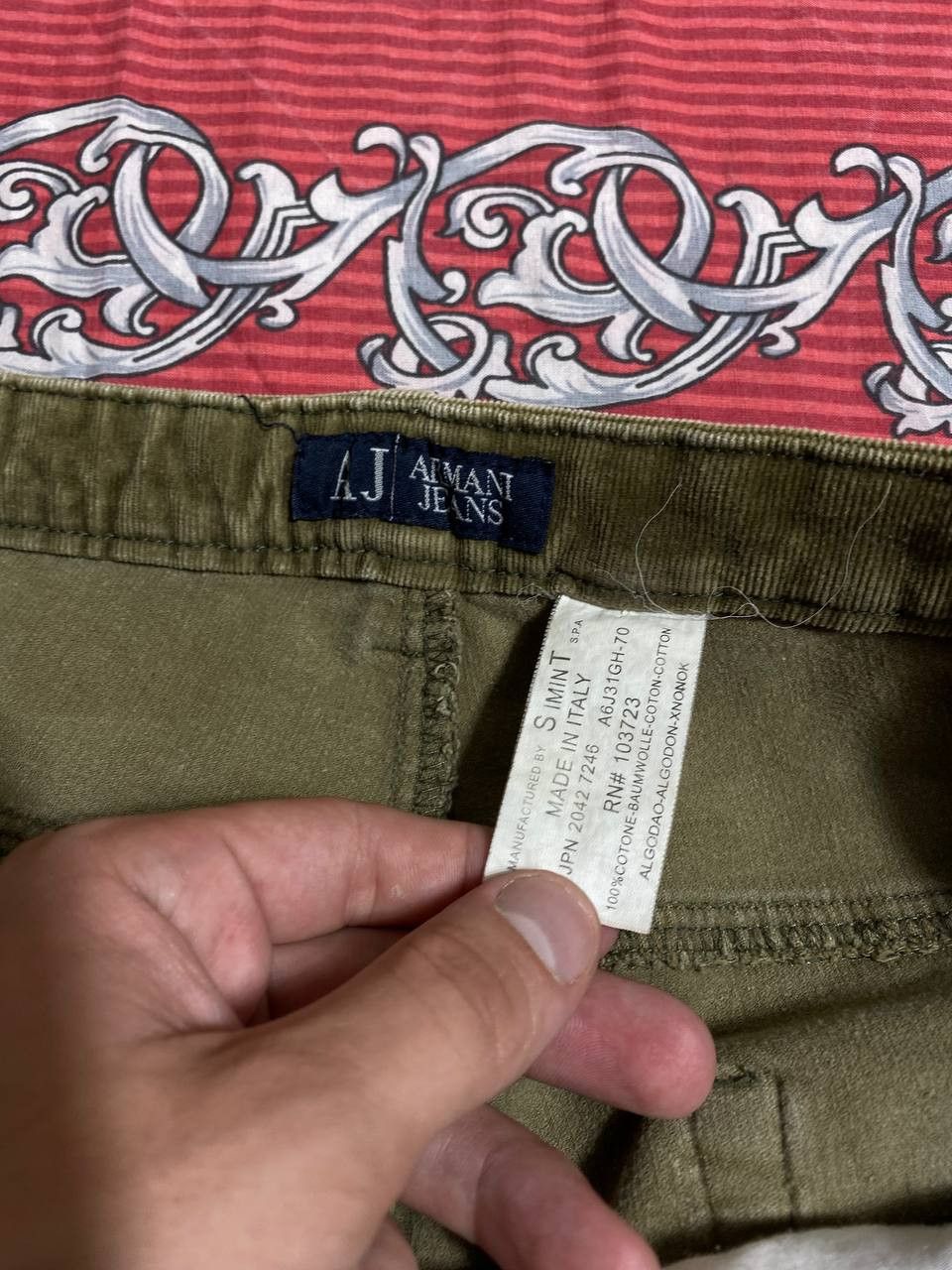 Armani × Vintage Armani Jeans Denim Vintage Made in Italy Green Size US 36 / EU 52 - 2 Thumbnail