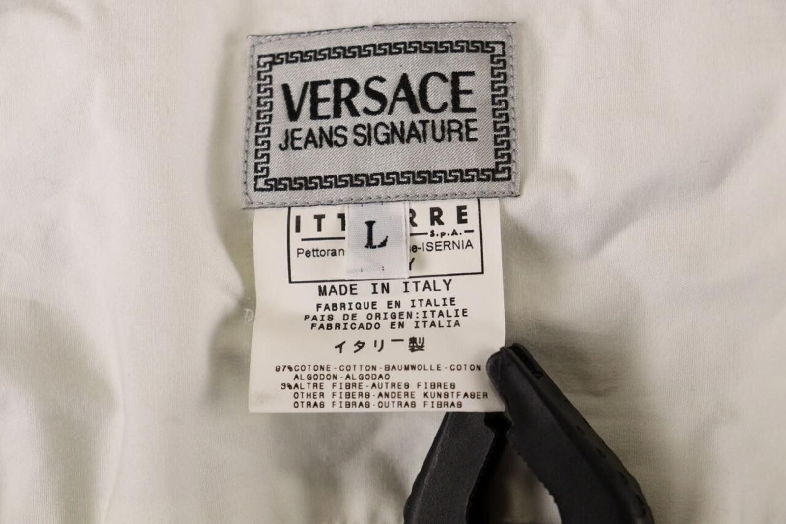 Versace Jeans Couture Versace Jeans Signature White Button Down Shirt Size L Size US L / EU 52-54 / 3 - 10 Thumbnail