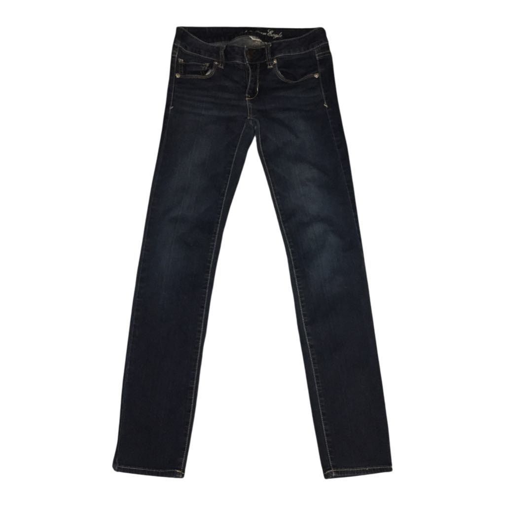 American Eagle Outfitters VINTAGE American Eagle Jeans Super Stretch Skinny 2 Short Size 26" / US 2 / IT 38 - 2 Thumbnail