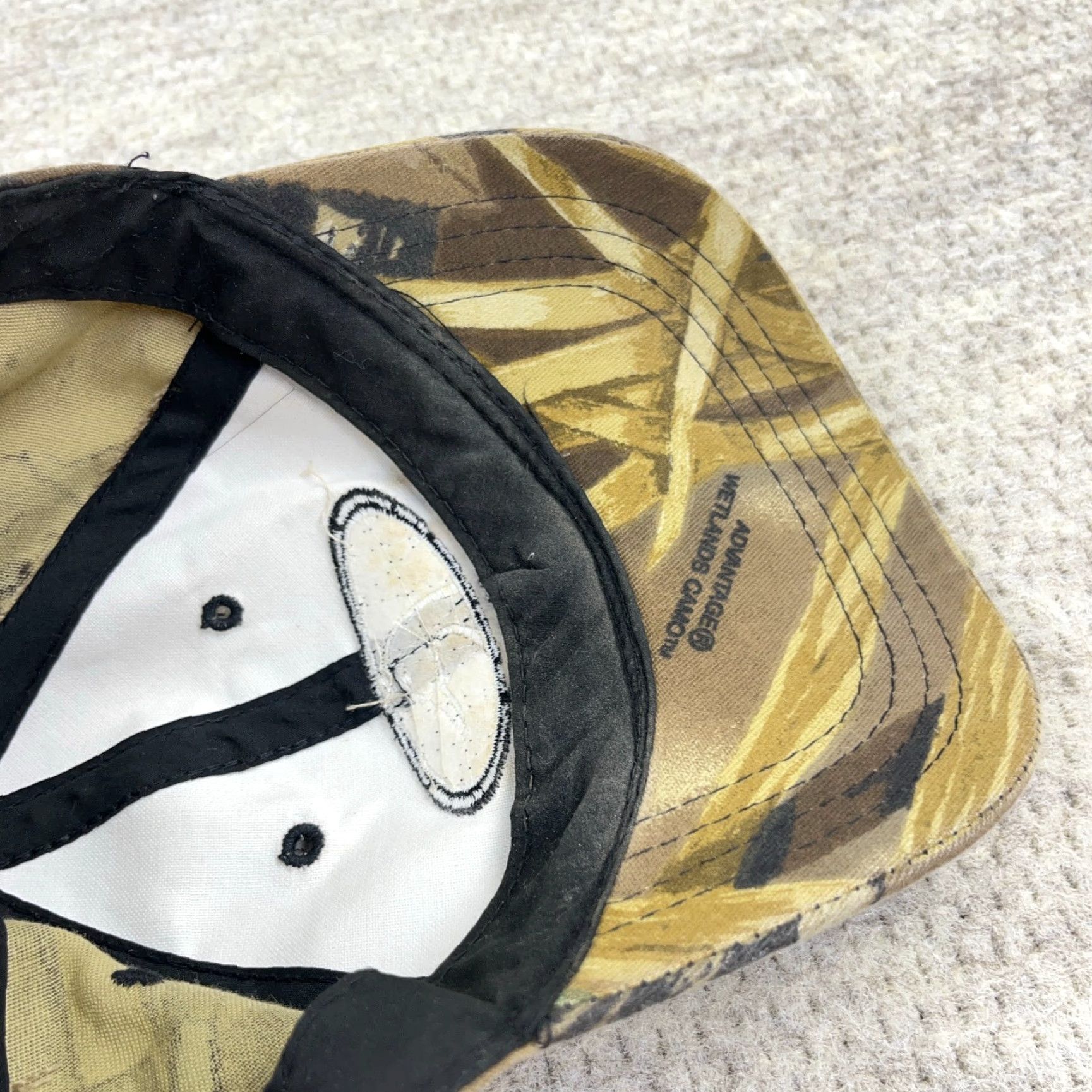 Vintage VINTAGE Ducks Unlimited Hat Cap Strap Back Camouflage Brown Men's Adult One Size Adjustable Outdoor USA 80s Retro Logo Hunting Nature Size ONE SIZE - 6 Thumbnail