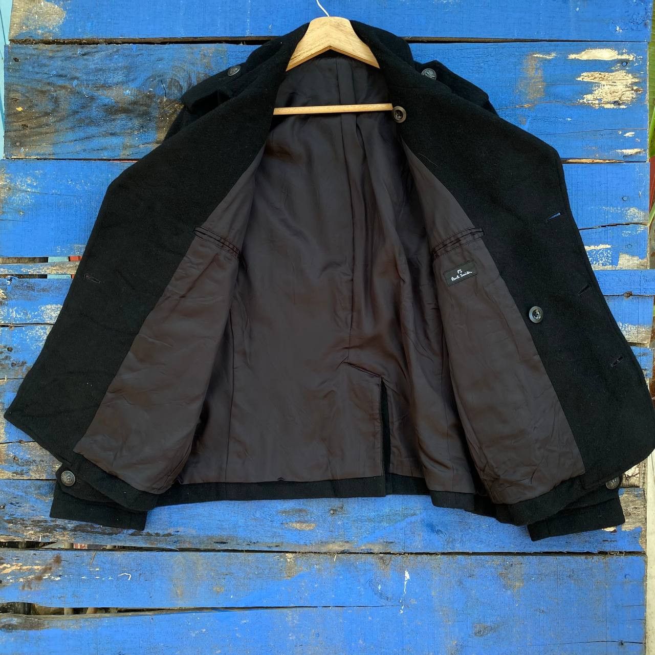 If Six Was Nine × Paul Smith × Vintage Vintage Pual Smith Double Breasted Wool Jacket Size US M / EU 48-50 / 2 - 2 Thumbnail