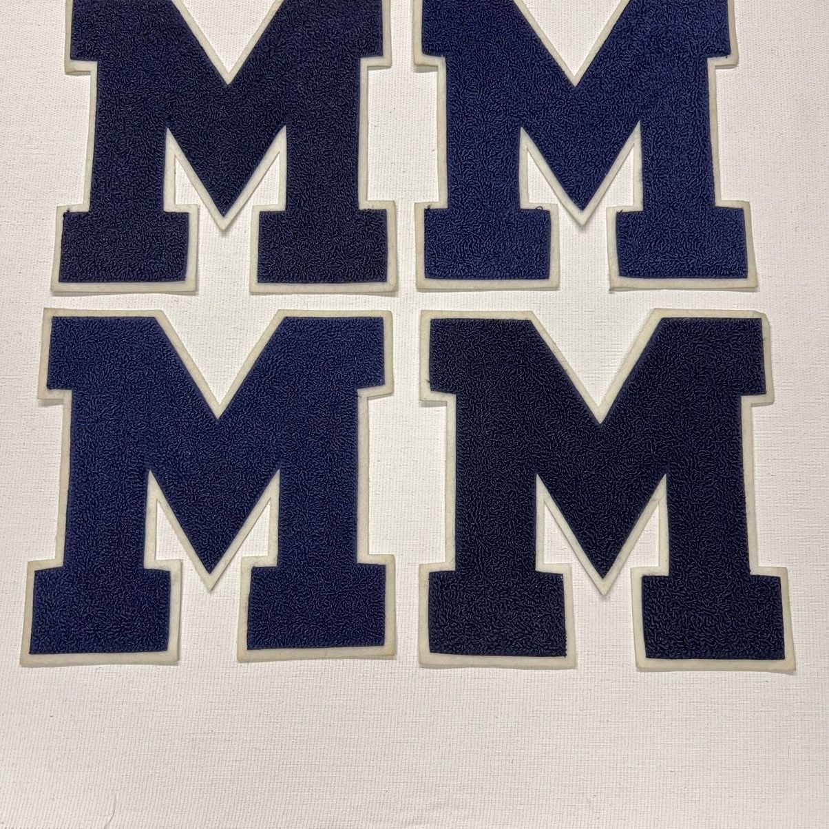 Vintage Letterman Varsity Patch Letter M Blue Chenille Felt Sports Size ONE SIZE - 4 Thumbnail
