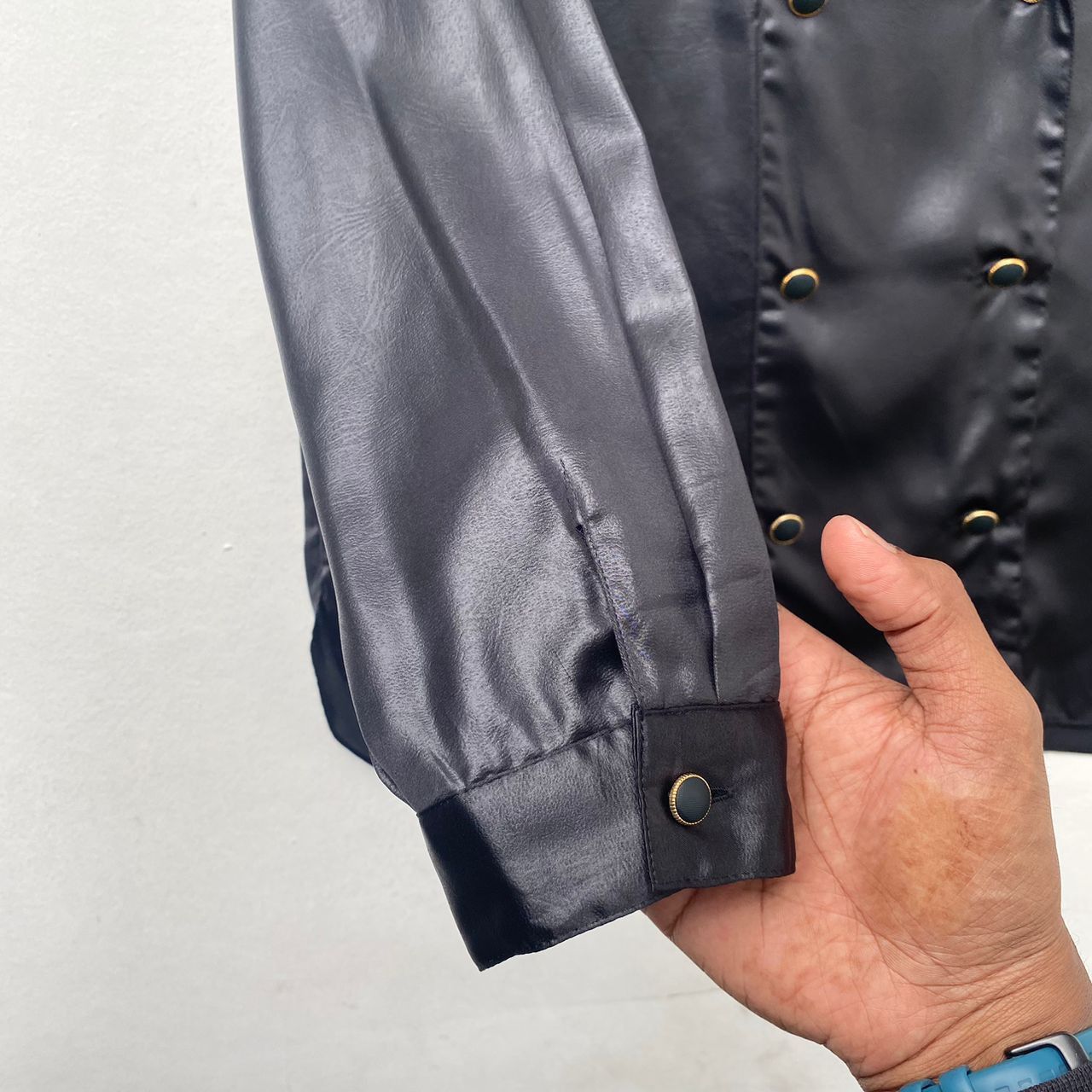Other DOUBLE BREASTED SATIN BLOUSE BLAZER MEDIUM Size M / US 6-8 / IT 42-44 - 8 Thumbnail