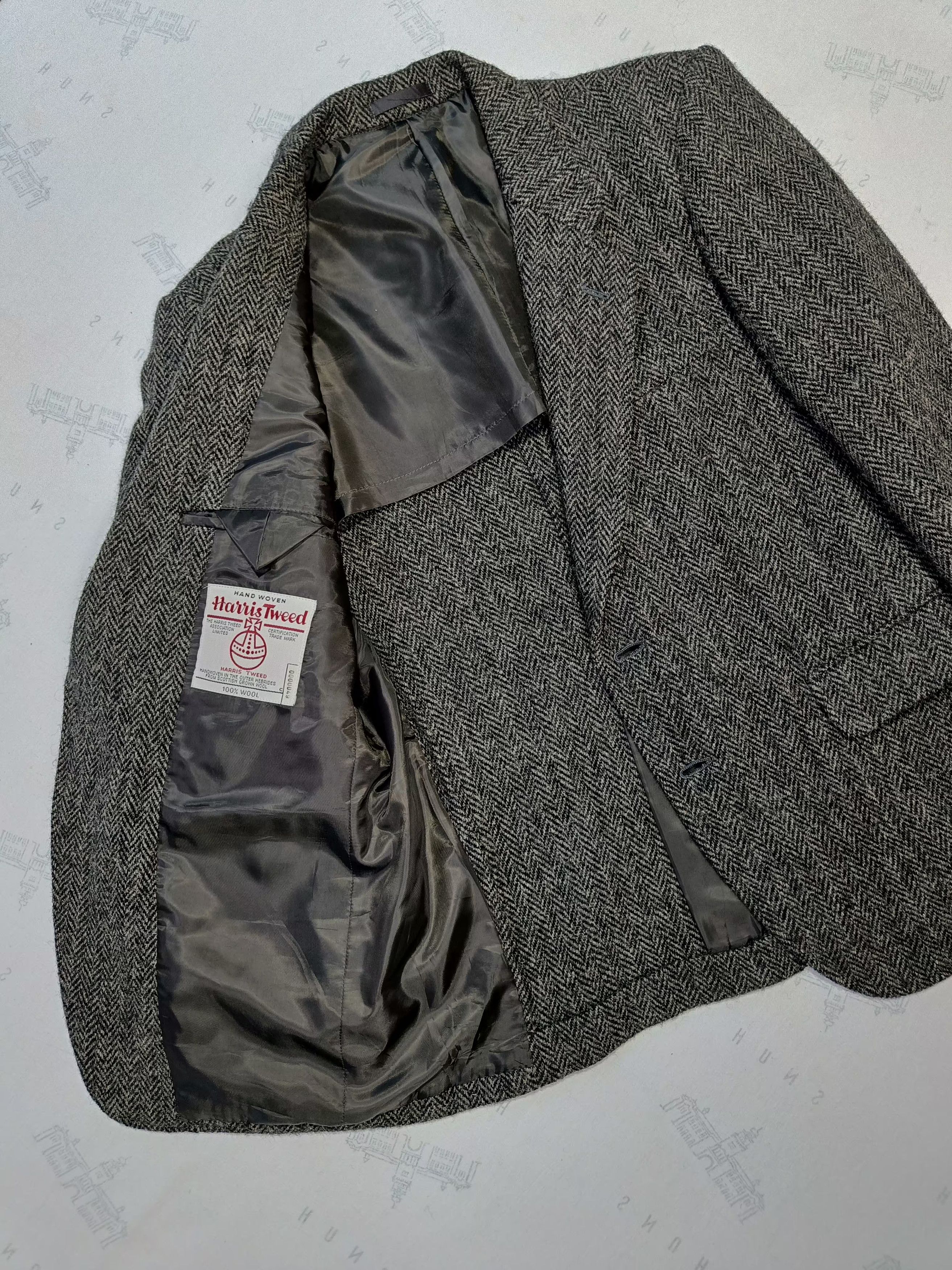 Harris Tweed Beautiful Harris Tweed Hand Woven Men's Wool Blazer Size 38L - 8 Thumbnail