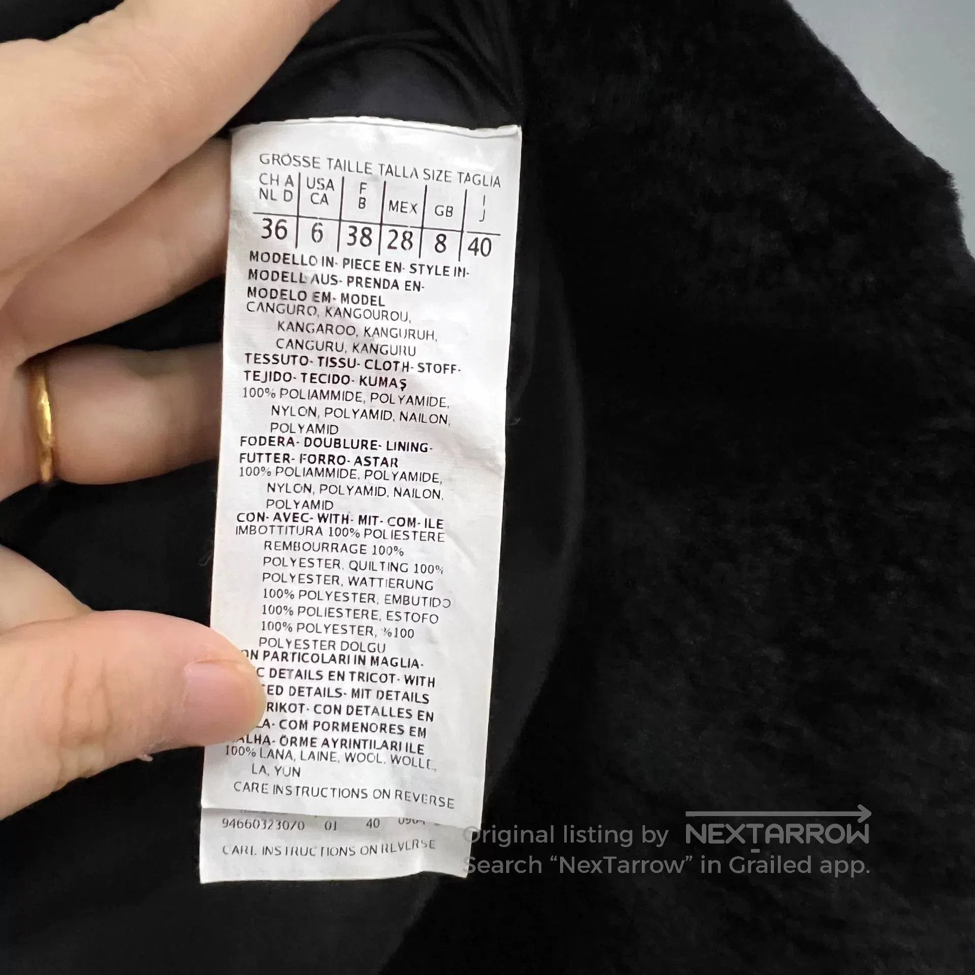 Other MaxMara Black Knit Coat with Fur Detail. Size US M / EU 48-50 / 2 - 3 Thumbnail
