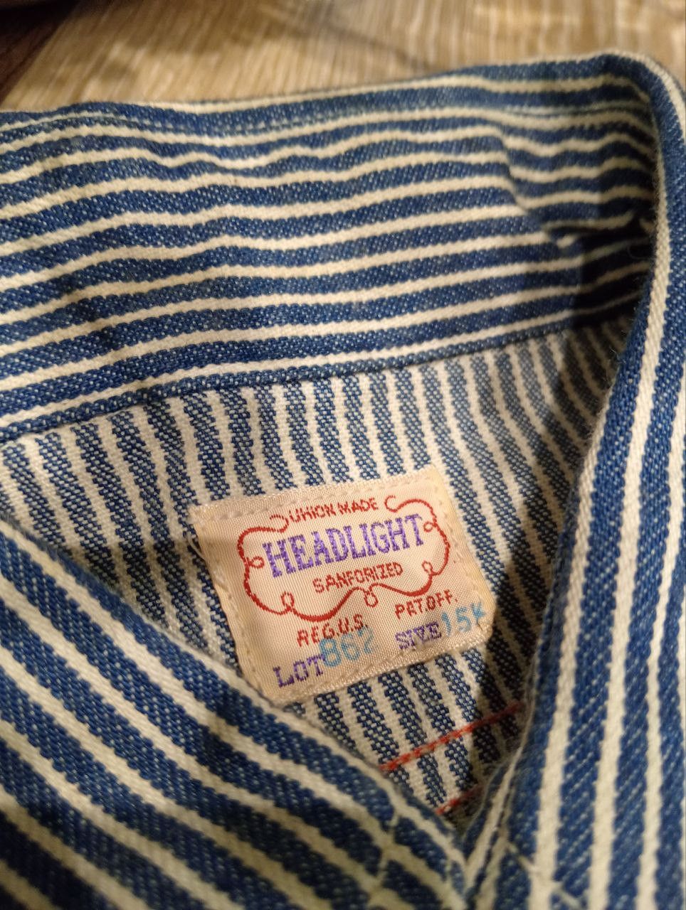Toyo Enterprises HEADLIGHT by TOYO ENTERPRISES HICKORY DENIM SHIRT Size US M / EU 48-50 / 2 - 6 Thumbnail