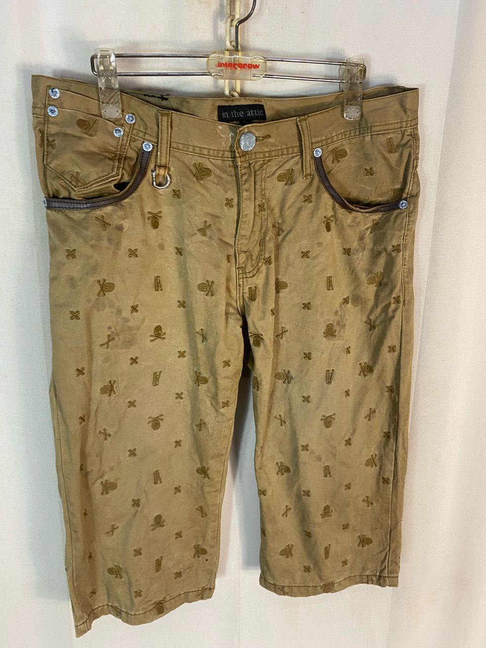 In The Attic × Japanese Brand Unisex🔥 In the attic fullprint skull short pants Size US 34 / EU 50 - 4 Thumbnail