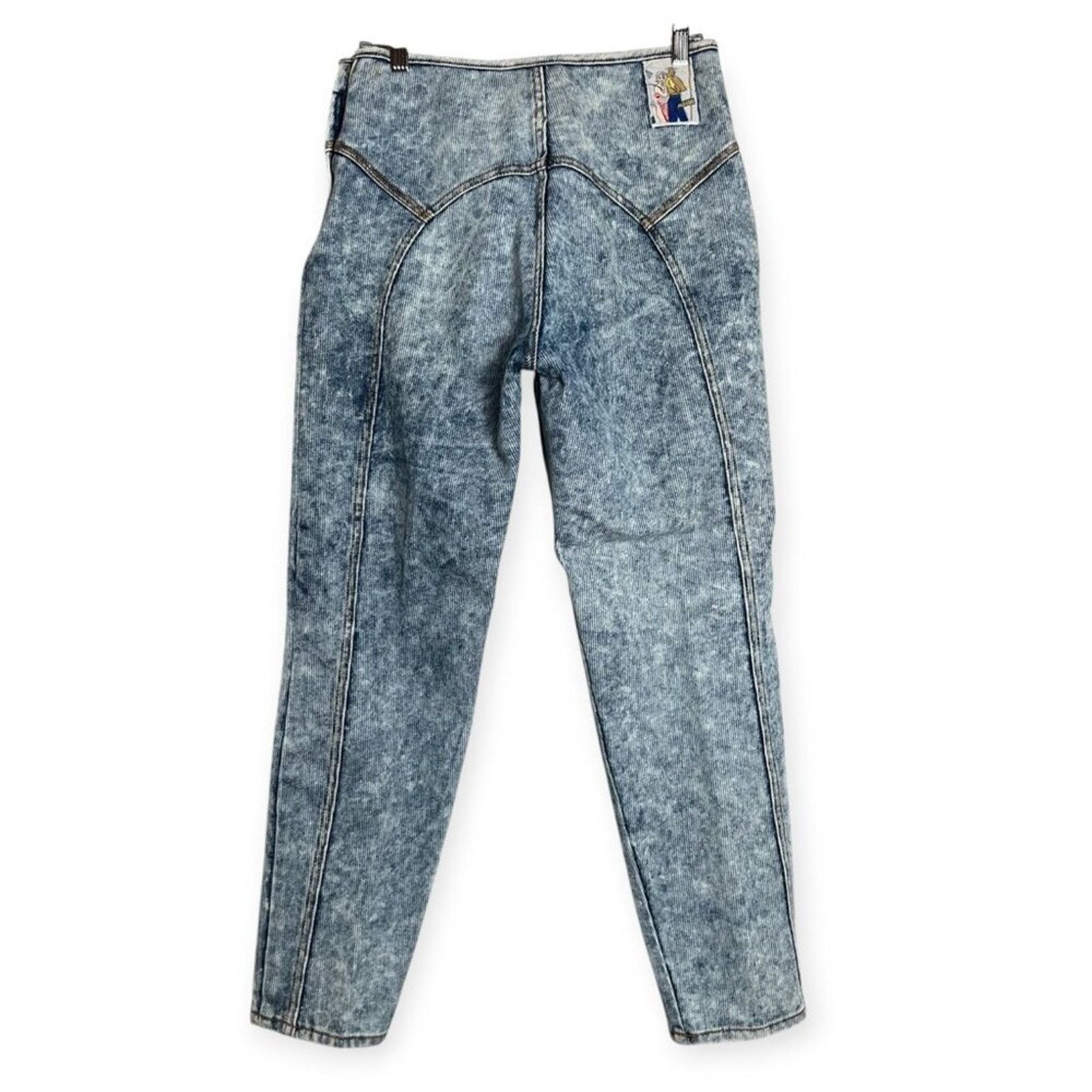 Other Vintage Alessio Acid Wash Mom Jean Light Blue Size 9/10 Size 26" / US 2 / IT 38 - 1 Thumbnail