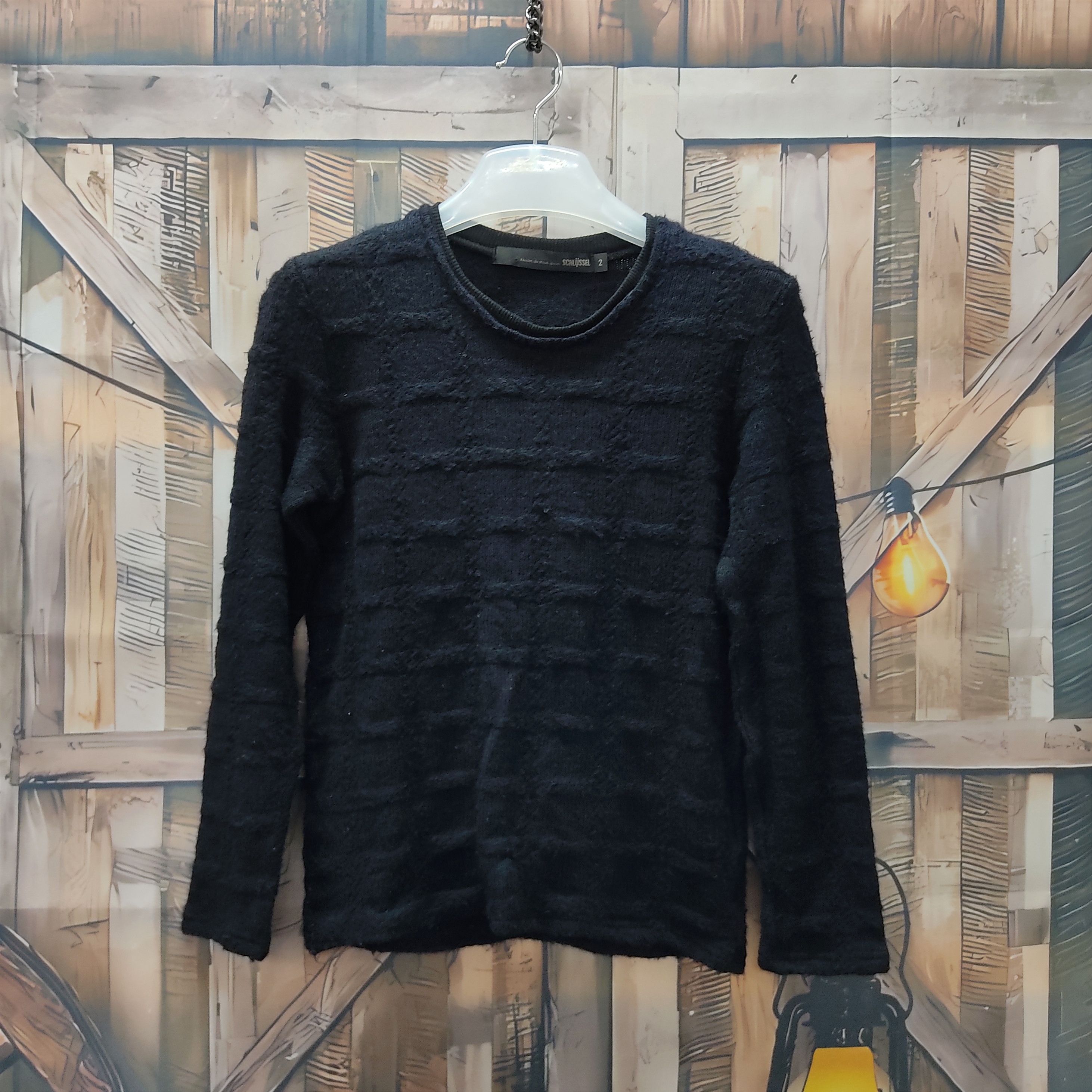 Beauty Beast SCHLÜSSEL Pitch Black Glam Gothic Pull Over Sweater Size US S / EU 44-46 / 1 - 1 Thumbnail