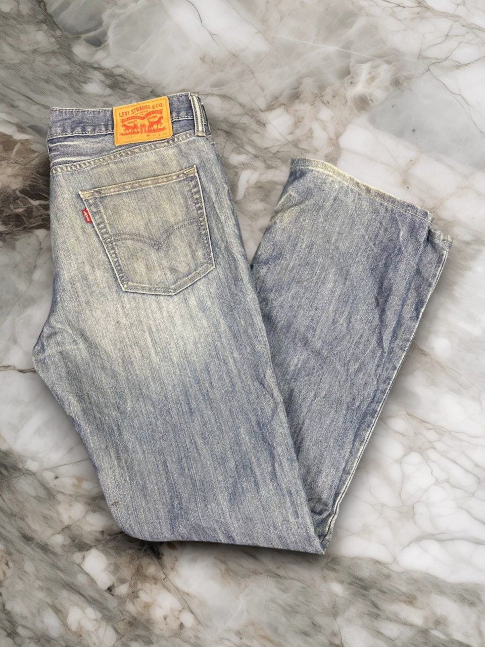Levi's levis 514 pain splatter nice design denim Size US 36 / EU 52 - 1 Thumbnail