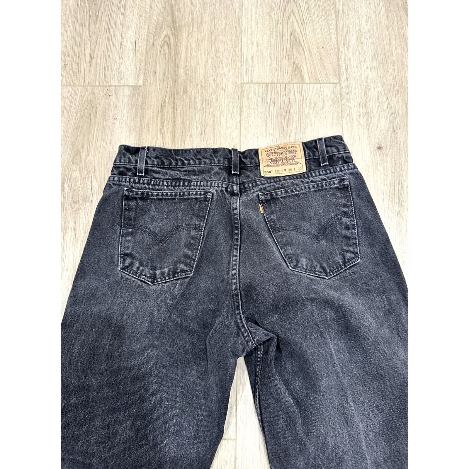 Denime VINTAGE Levi Strauss 550 Jeans Size US 34 / EU 50 - 4 Thumbnail