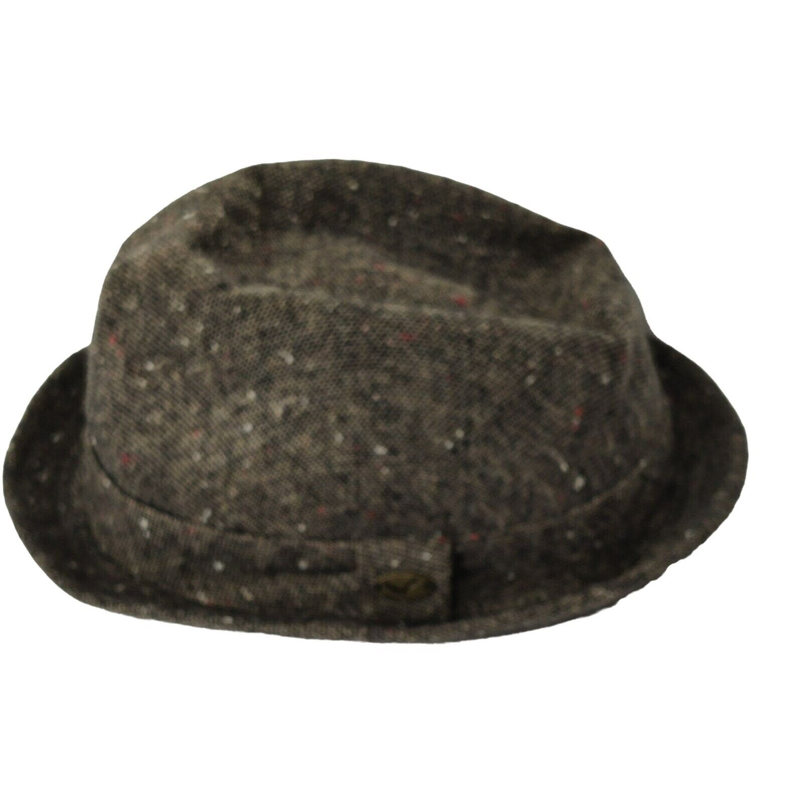 Epoch Epoch Brown Wool Hat Fedora Trilby Tweed Unisex S/M Festival Size ONE SIZE - 2 Thumbnail