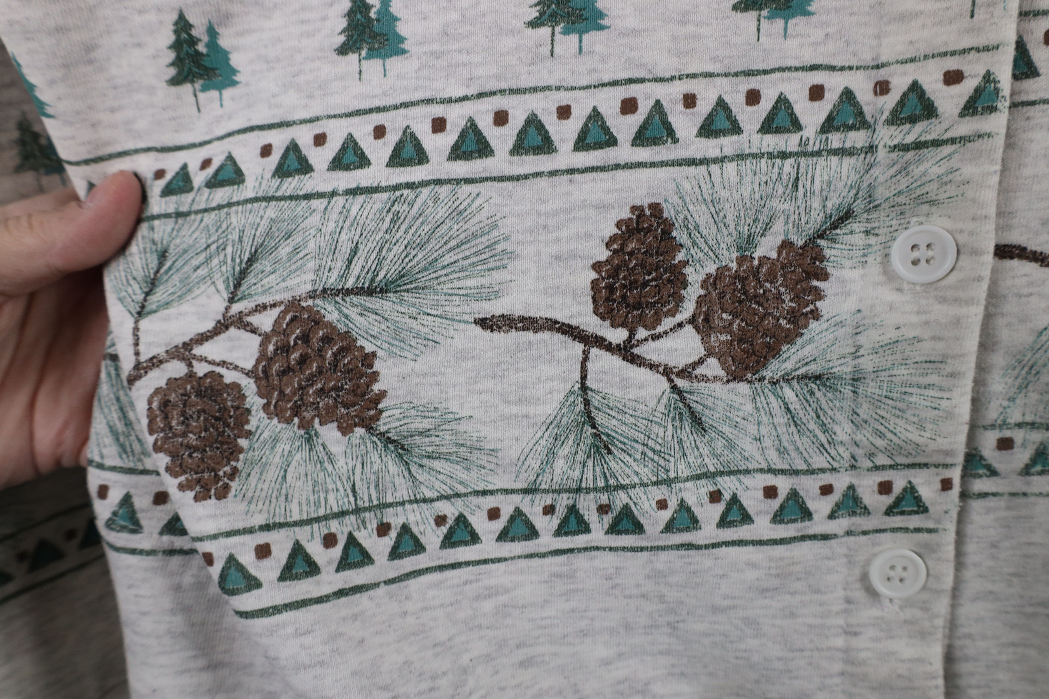 Vintage Vintage 90s Streetwear Christmas Print Cardigan Sweatshirt Size L / US 10 / IT 46 - 5 Thumbnail