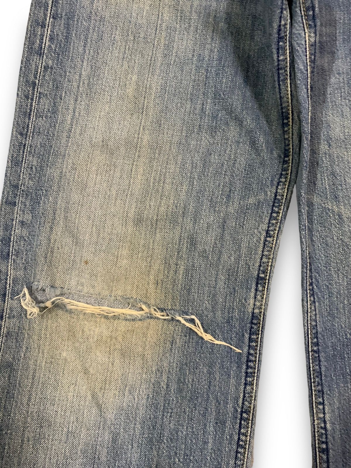 Lee Vintage 90s Lee Riders Rusty Mud Wash Baggy Distressed Jeans Size US 32 / EU 48 - 9 Thumbnail