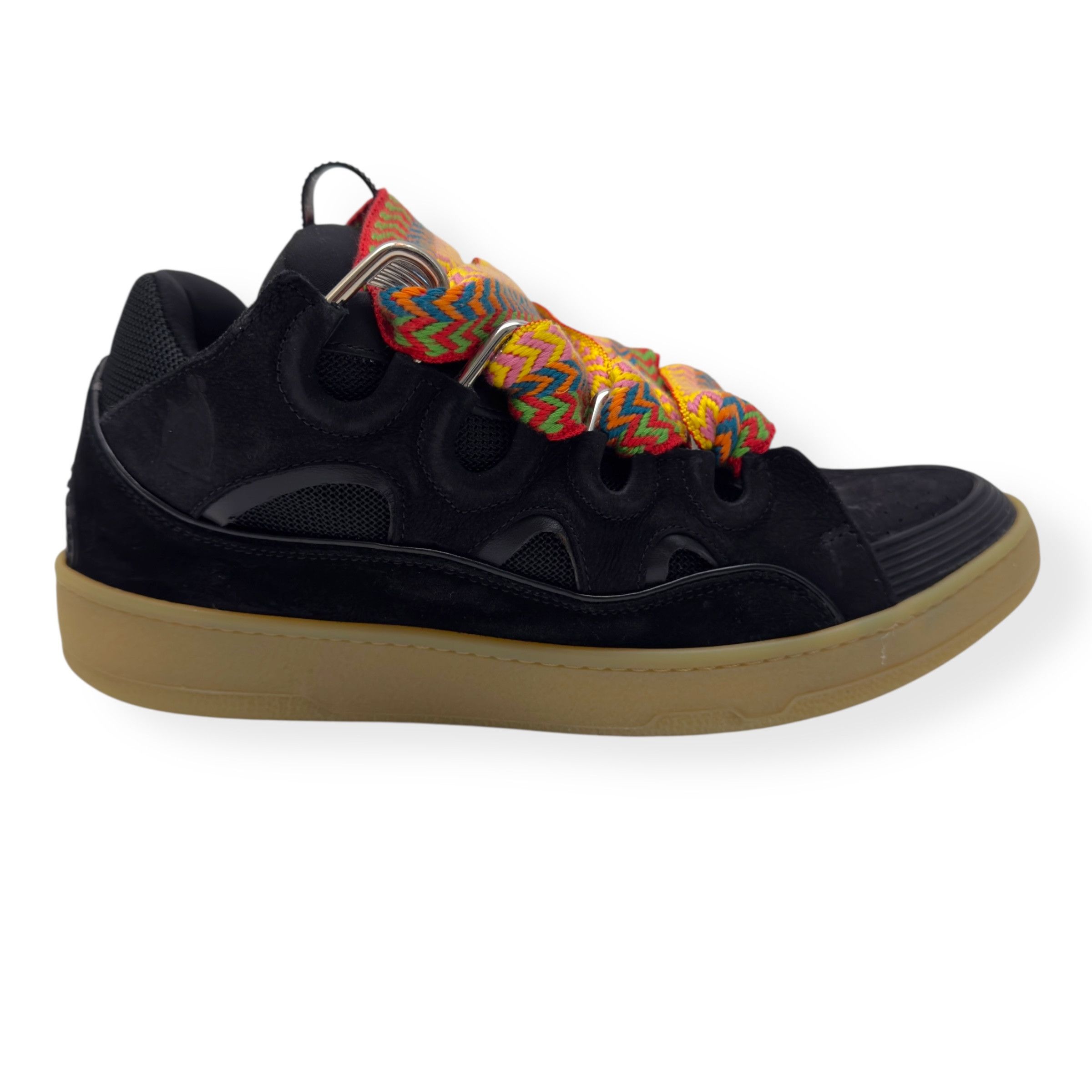 LANVIN CURB SNEAKER BLACK MULTICOLOURED 43 UK9