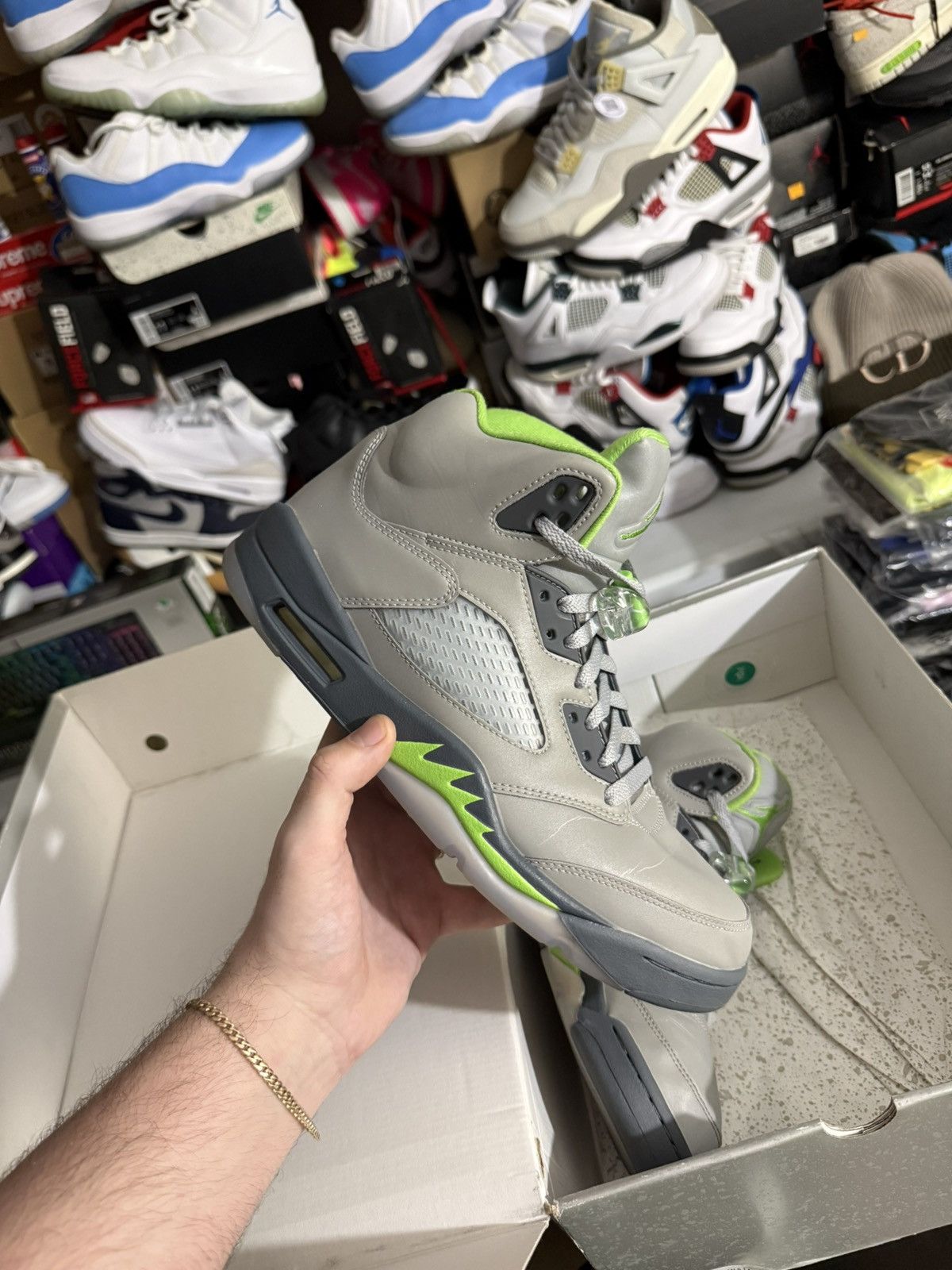 Jordan Brand Jordan retro 5 green bean sz 10.5 Size US 10.5 / EU 43-44 - 1 Thumbnail