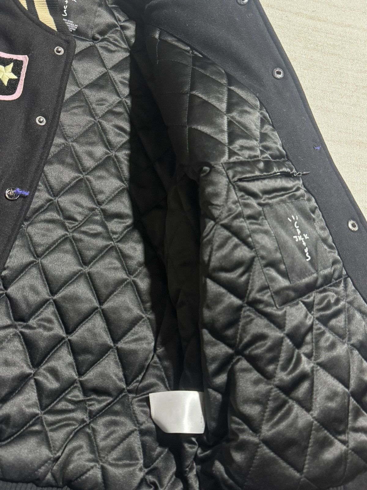 Travis Scott Cactus jack fragment manifest letterman jacket Size US S / EU 44-46 / 1 - 13 Thumbnail