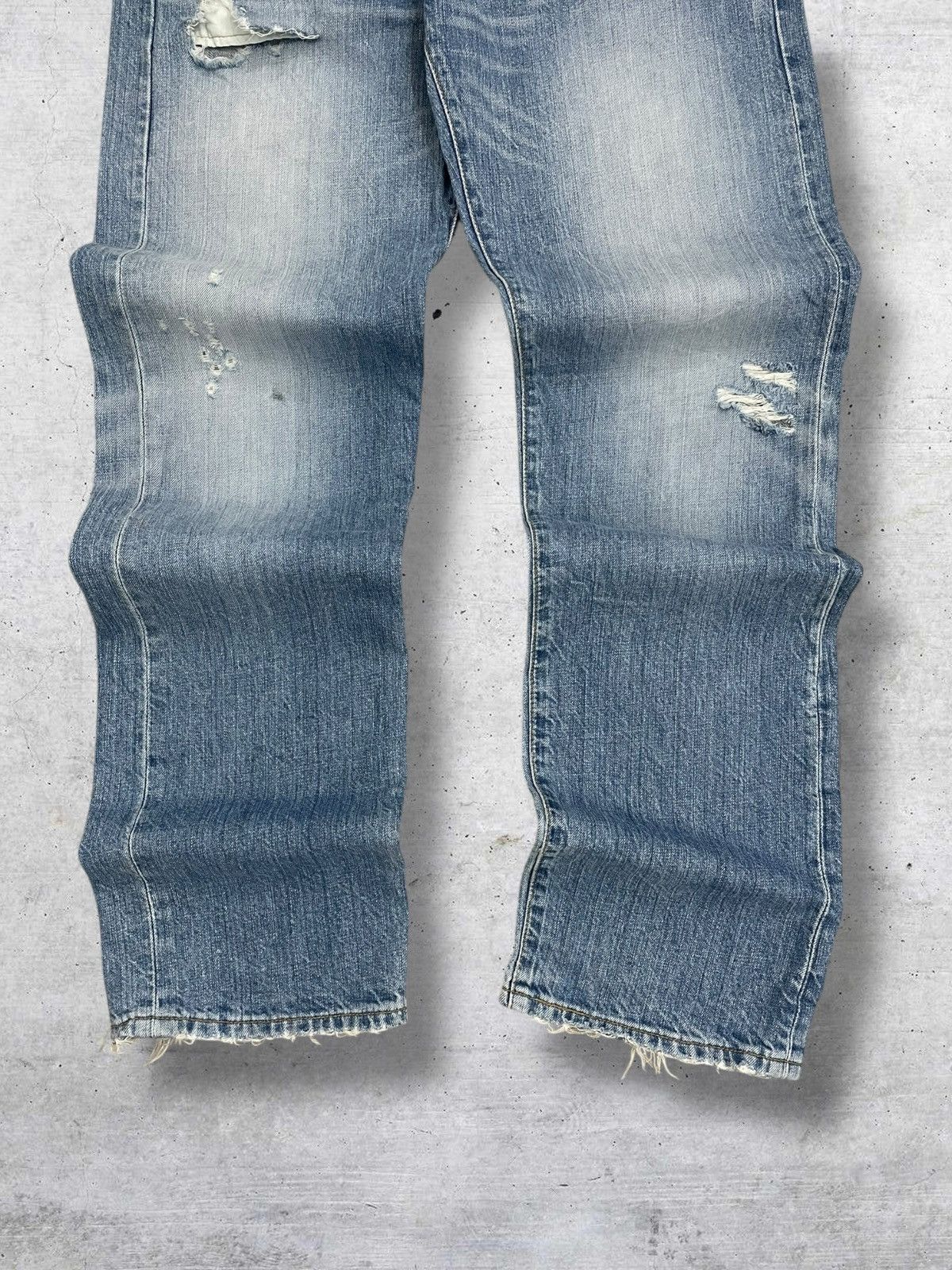 Levi's Vintage Clothing VINTAGE 501 LEVIS USA DESIGNER 90S CLASSIC RIPPED OG DENIM Size US 30 / EU 46 - 3 Thumbnail