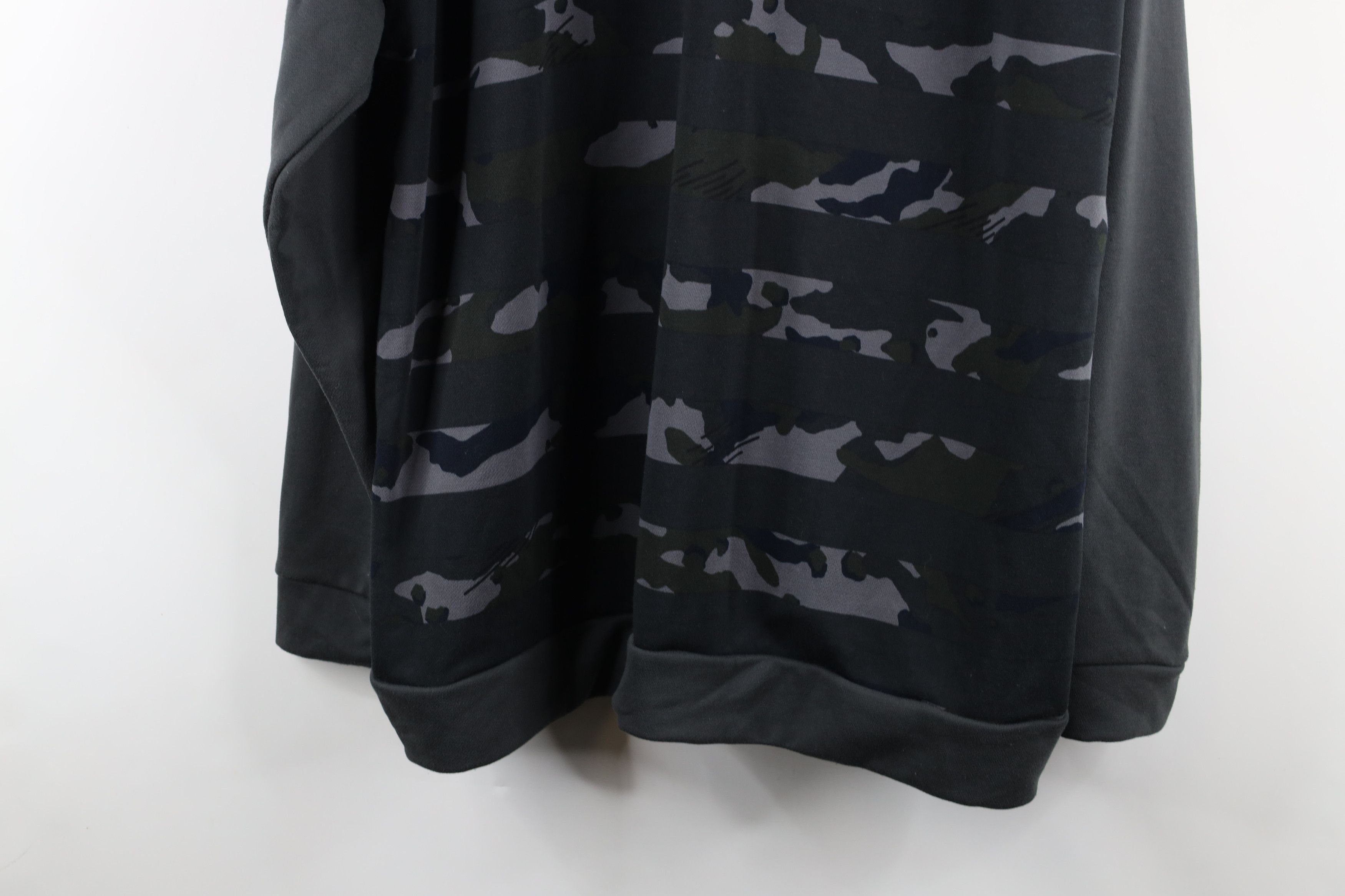Nike × Vintage Vintage Y2K Nike Camouflage Knit Hoodie Sweatshirt Gray Size US XXL / EU 58 / 5 - 12 Thumbnail