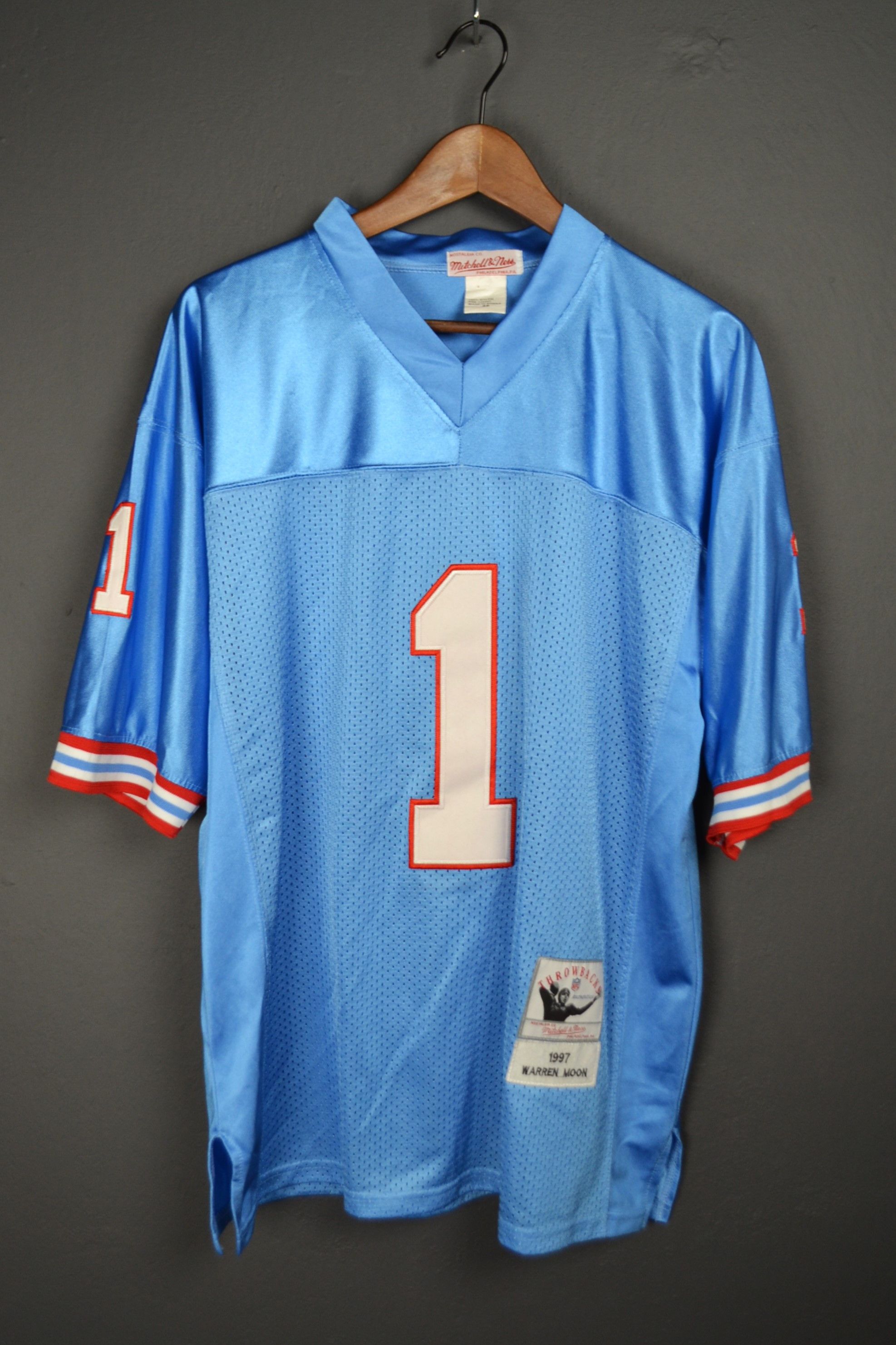 Mitchell & Ness NFL 1997 Mitchell Ness Warren Moon 1 Houston Oilers 48 Size US L / EU 52-54 / 3 - 2 Thumbnail