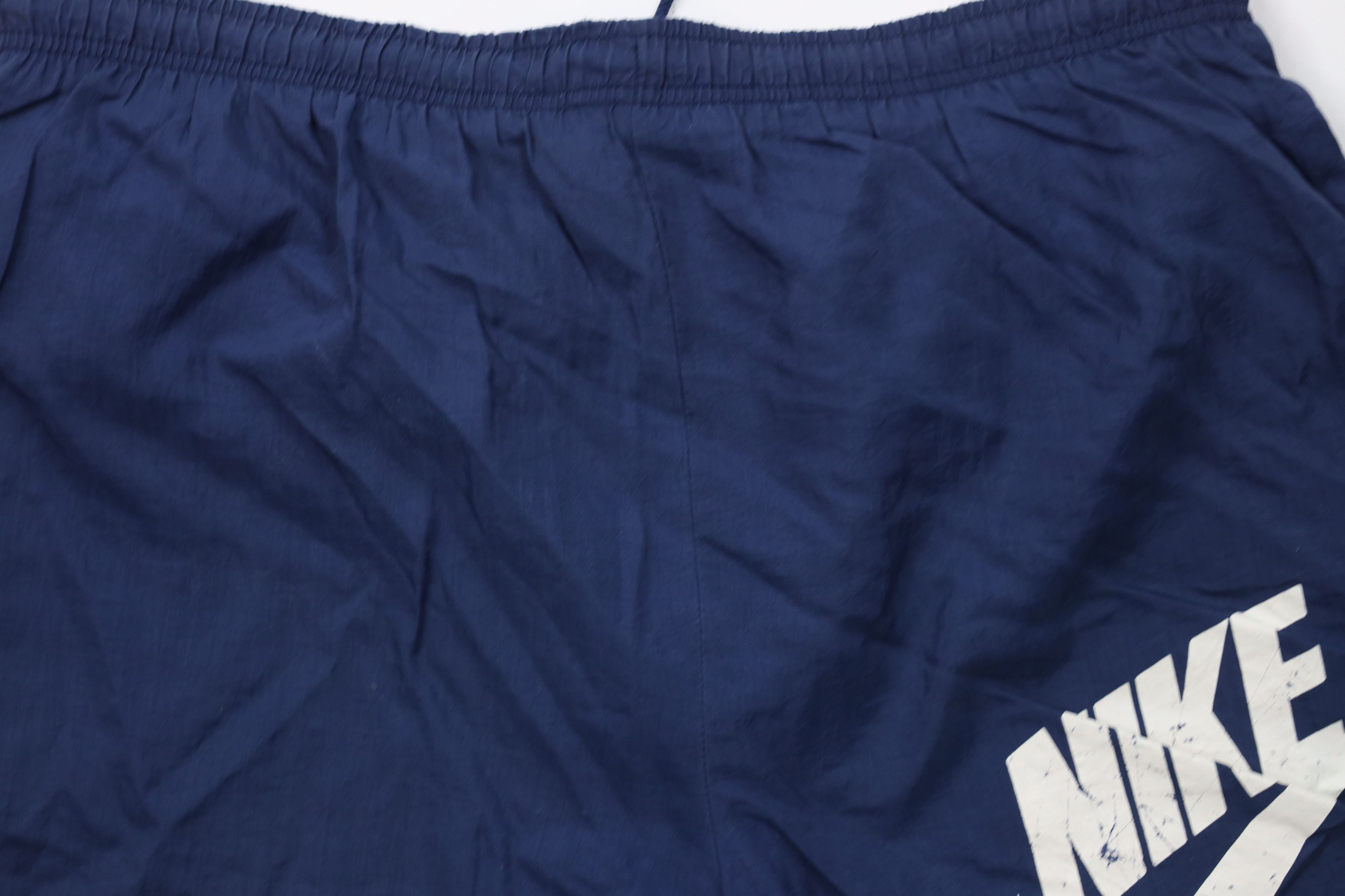 Nike Vintage 90s Nike Travis Scott Big Swoosh Lined Shorts Blue Size US 34 / EU 50 - 11 Thumbnail