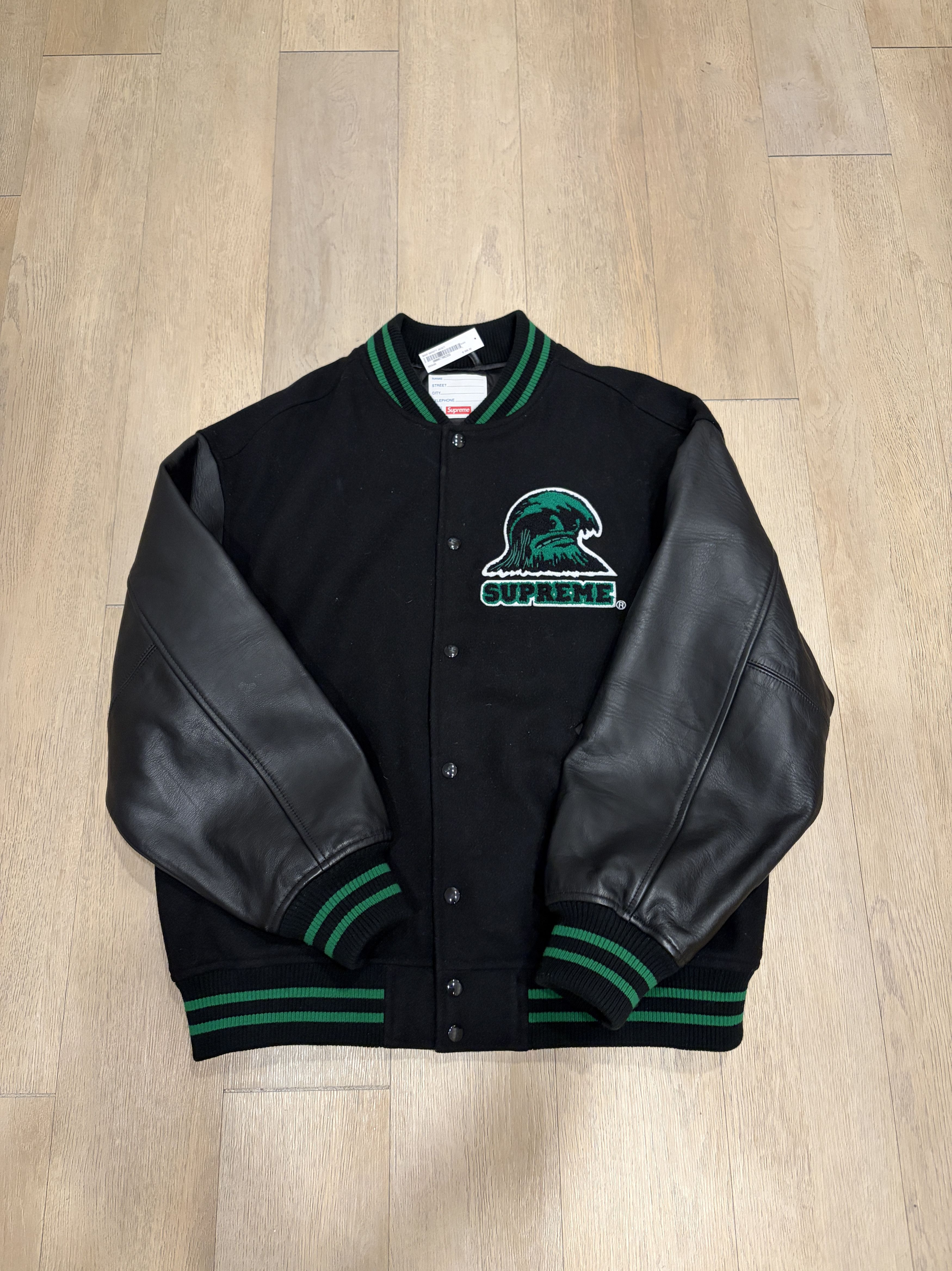Supreme Supreme Wave Varsity Jacket Size US L / EU 52-54 / 3 - 1 Thumbnail