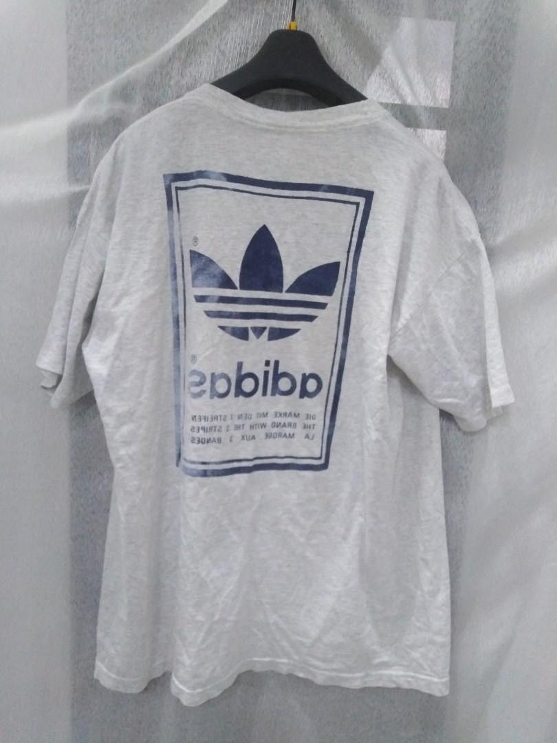 Adidas 90s Adidas Trefoil Box Logo T-Shirt USA Size US XL / EU 56 / 4 - 3 Thumbnail