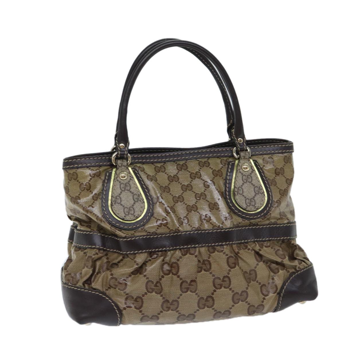 Gucci Gg Crystal Beige Canvas Handbag (Pre-Owned) Size ONE SIZE - 1 Thumbnail