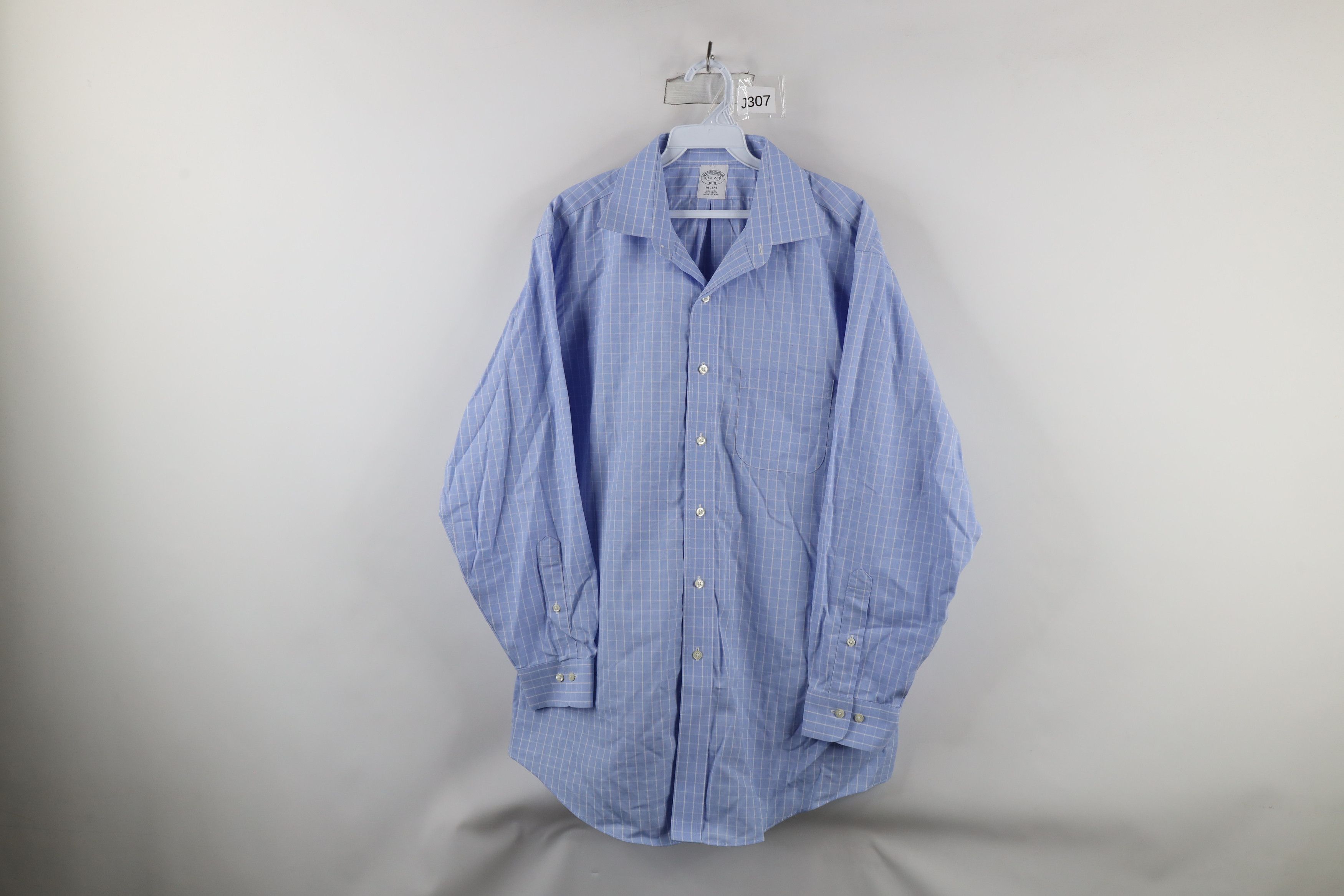 Brooks Brothers × Vintage Vintage 90s Brooks Brothers Regent Button Shirt Plaid Size US M / EU 48-50 / 2 - 1 Thumbnail