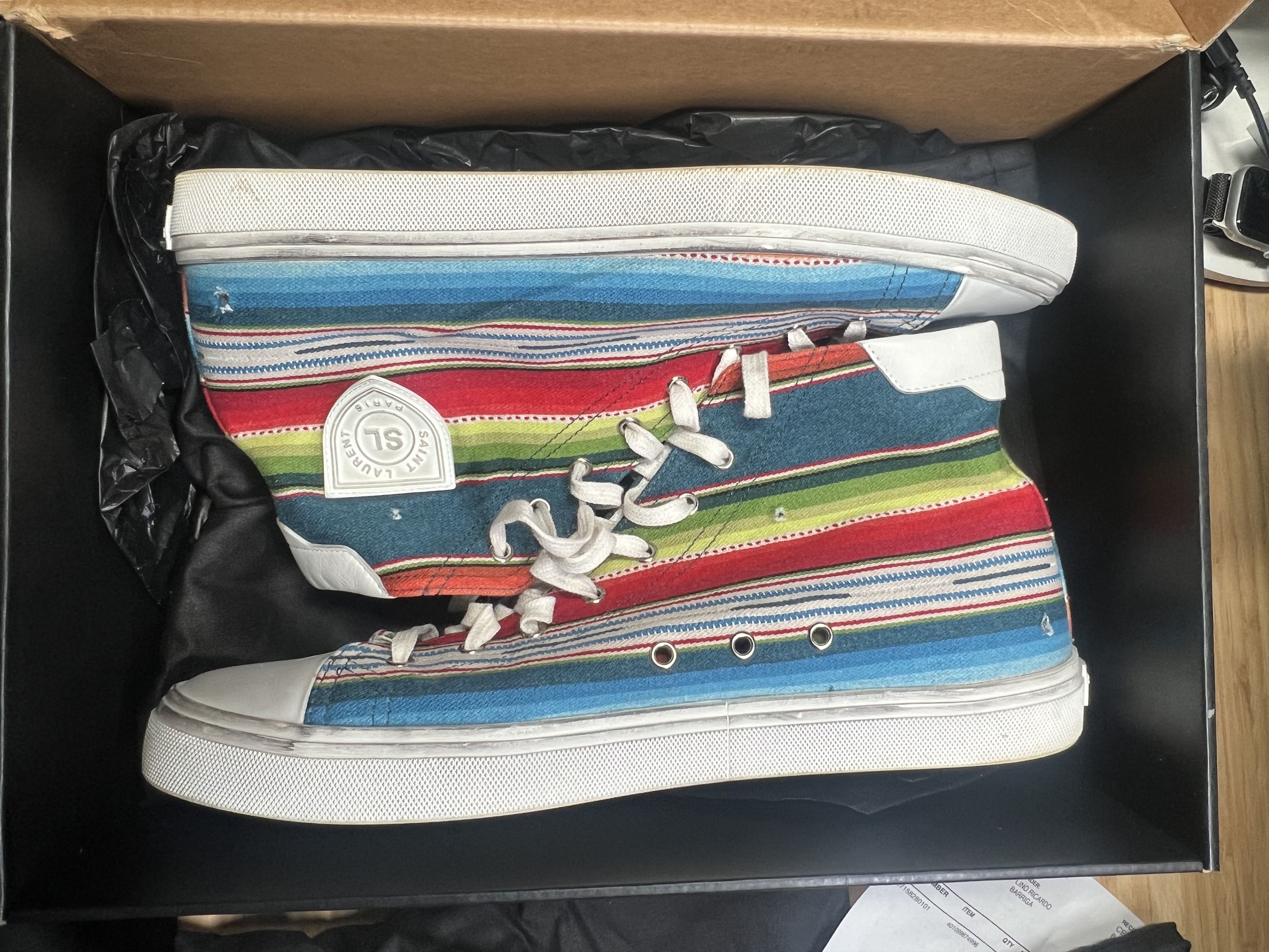Saint Laurent Paris SAINT LAURENT BEDFORD HIGH TOP SNEAKERS Size US 14 / EU 47 - 2 Thumbnail