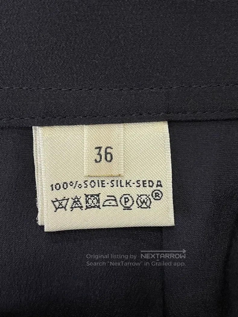 Hermes Hermes Black Silk Skirt Size 24" / US 00 / IT 34 - 4 Thumbnail