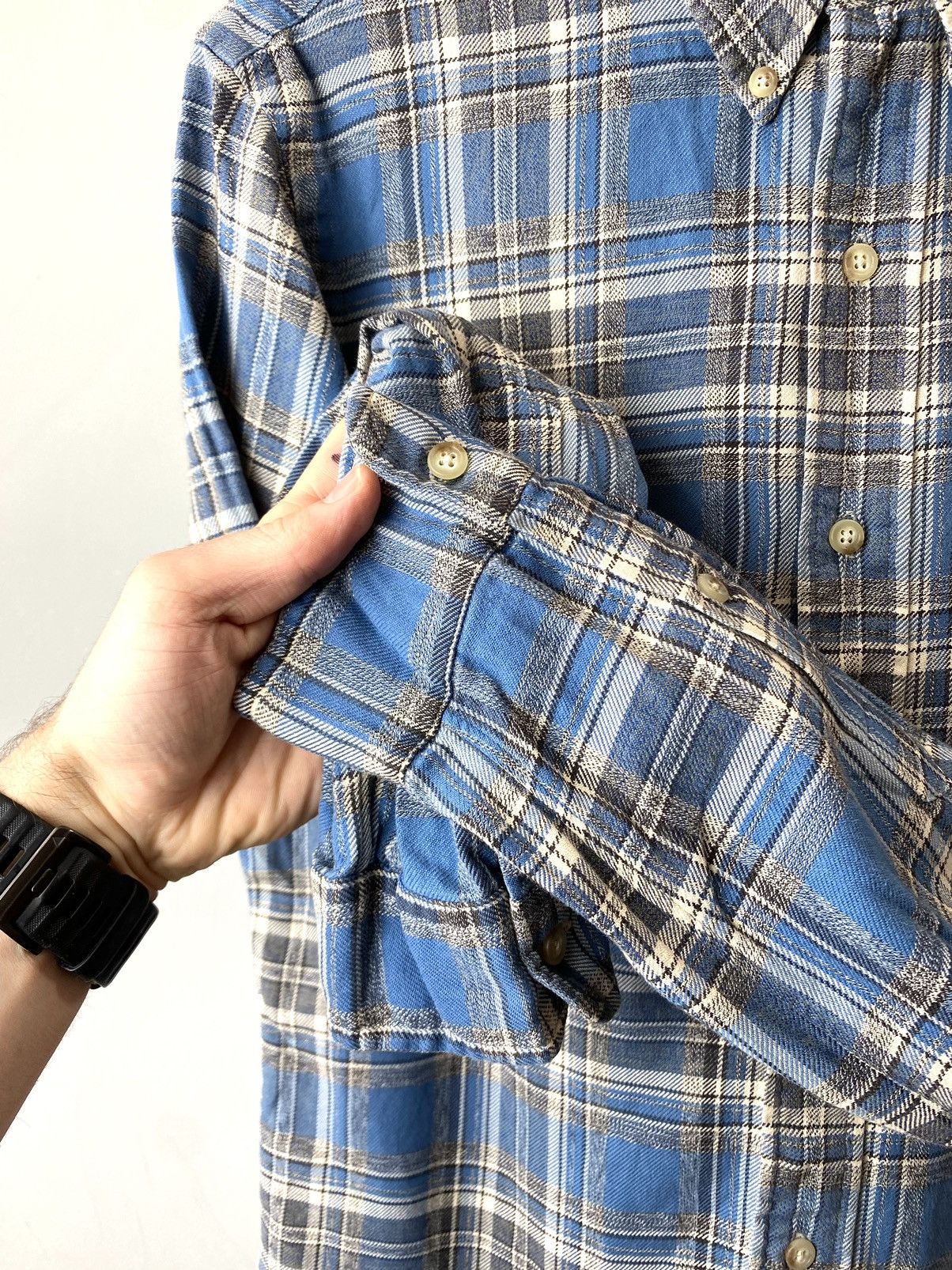 Japanese Brand Vintage Polo Ralph Lauren Flannel Plaid Checkered Shirt Size US M / EU 48-50 / 2 - 5 Thumbnail