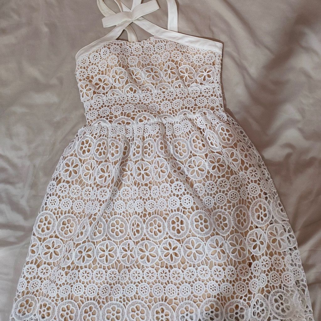 Zara White mini dress | Grailed