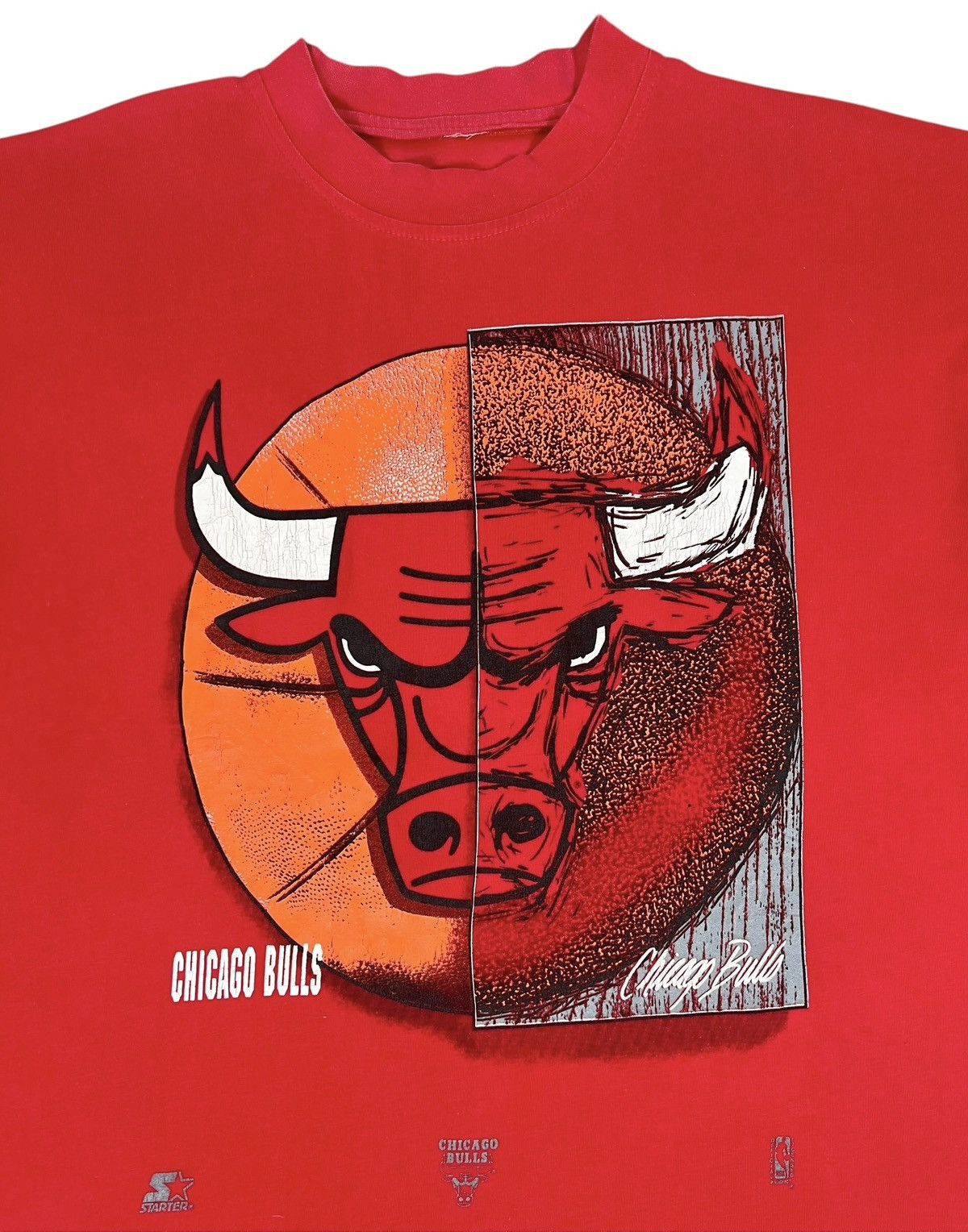 Starter Vintage Chicago Bulls x Starter Tee Size US XL / EU 56 / 4 - 2 Thumbnail