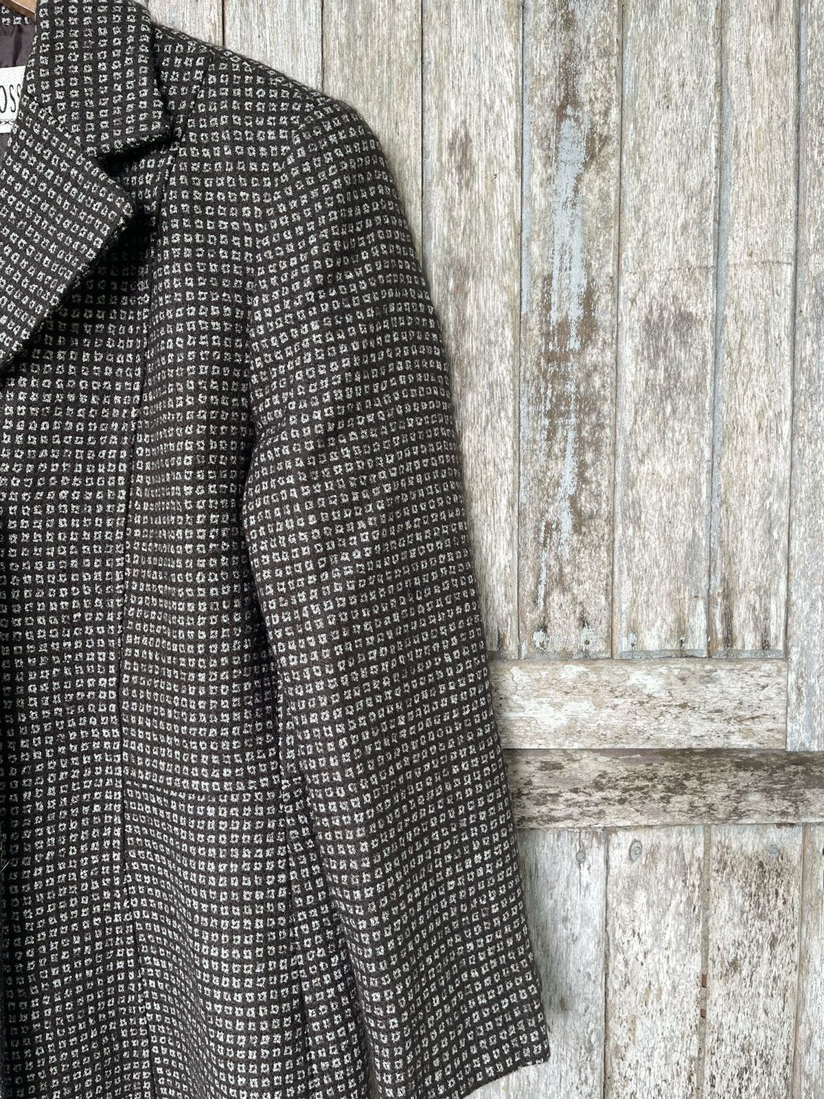 Designer Sofía Rossi Vintage Houndstooth Long Coat – Size 9AR (JP) Size M / US 6-8 / IT 42-44 - 6 Thumbnail