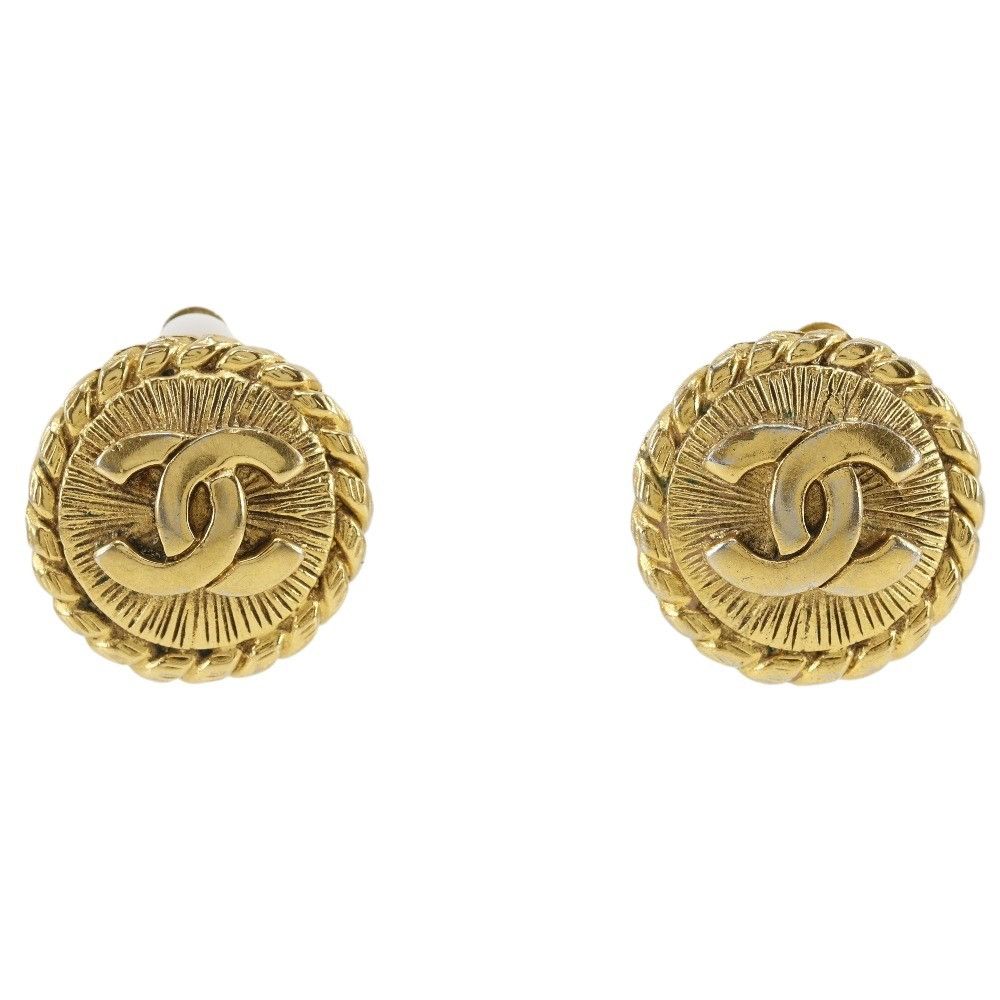 Chanel Chanel Chanel Coco Mark Earrings Metal Earrings DUTY FREE for USA Size ONE SIZE - 1 Thumbnail