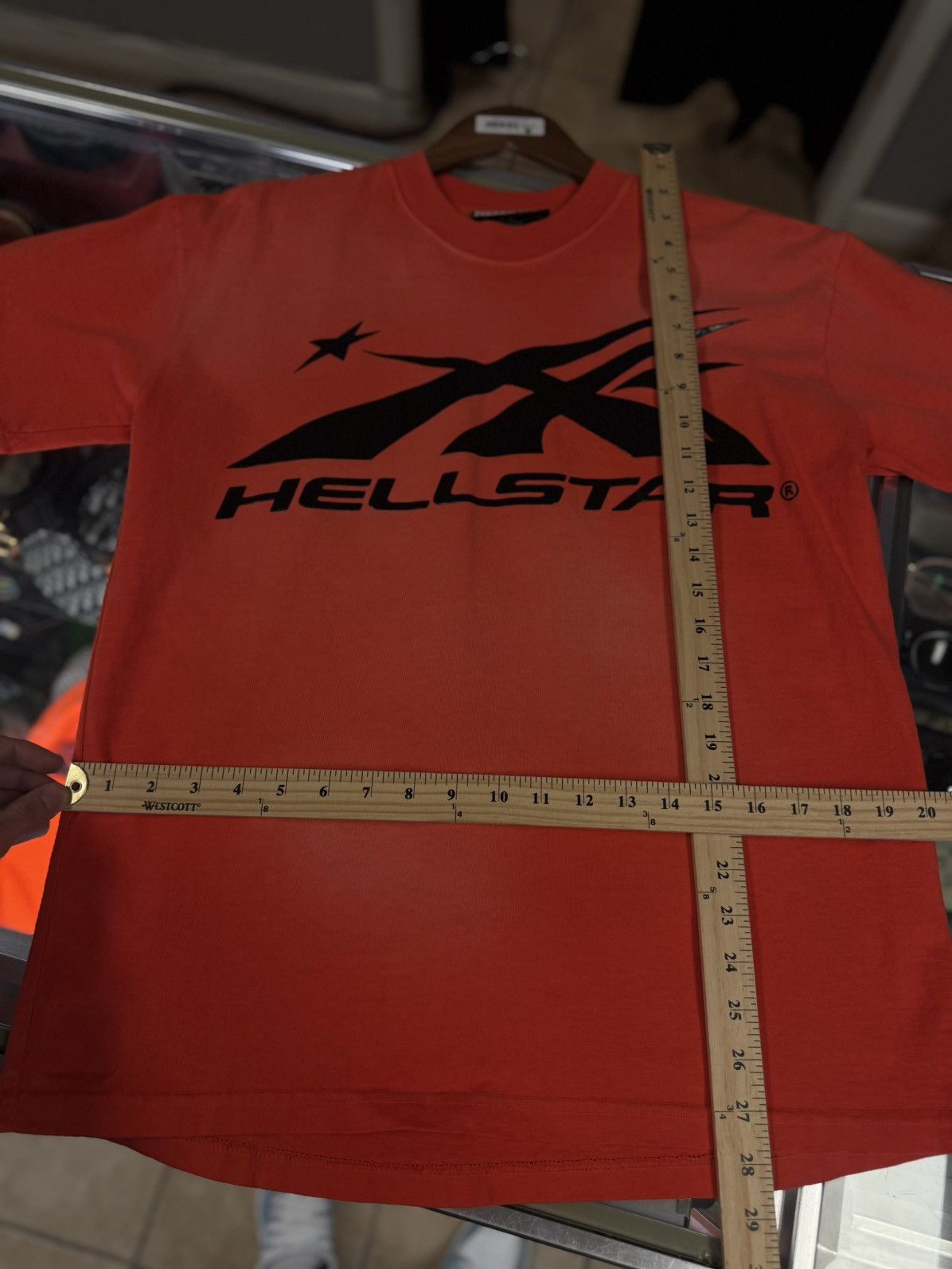 HELLSTAR Hellstar RED Logo Tee Shirt 100% Authentic Size XS Size US XS / EU 42 / 0 - 7 Thumbnail