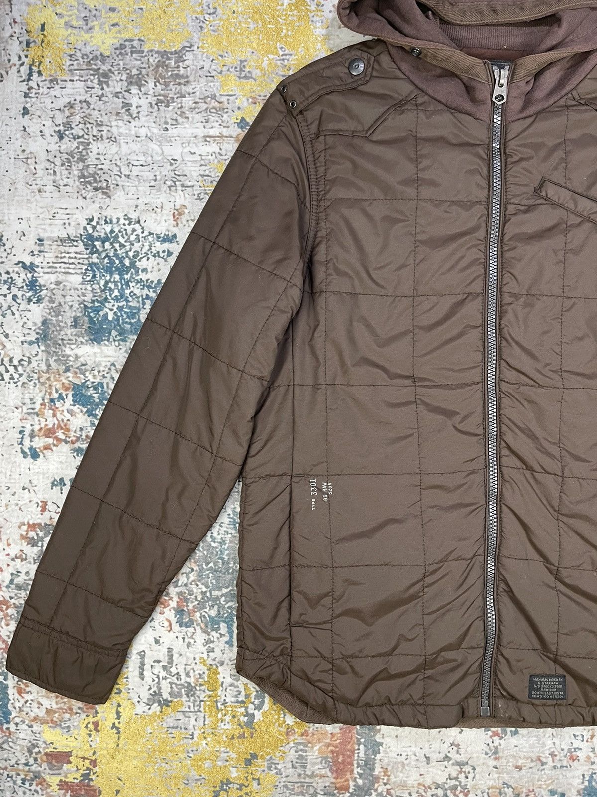 G-Star G Star RAW New Wesman Quilted Hooded Shirt Jackets Size US M / EU 48-50 / 2 - 3 Thumbnail