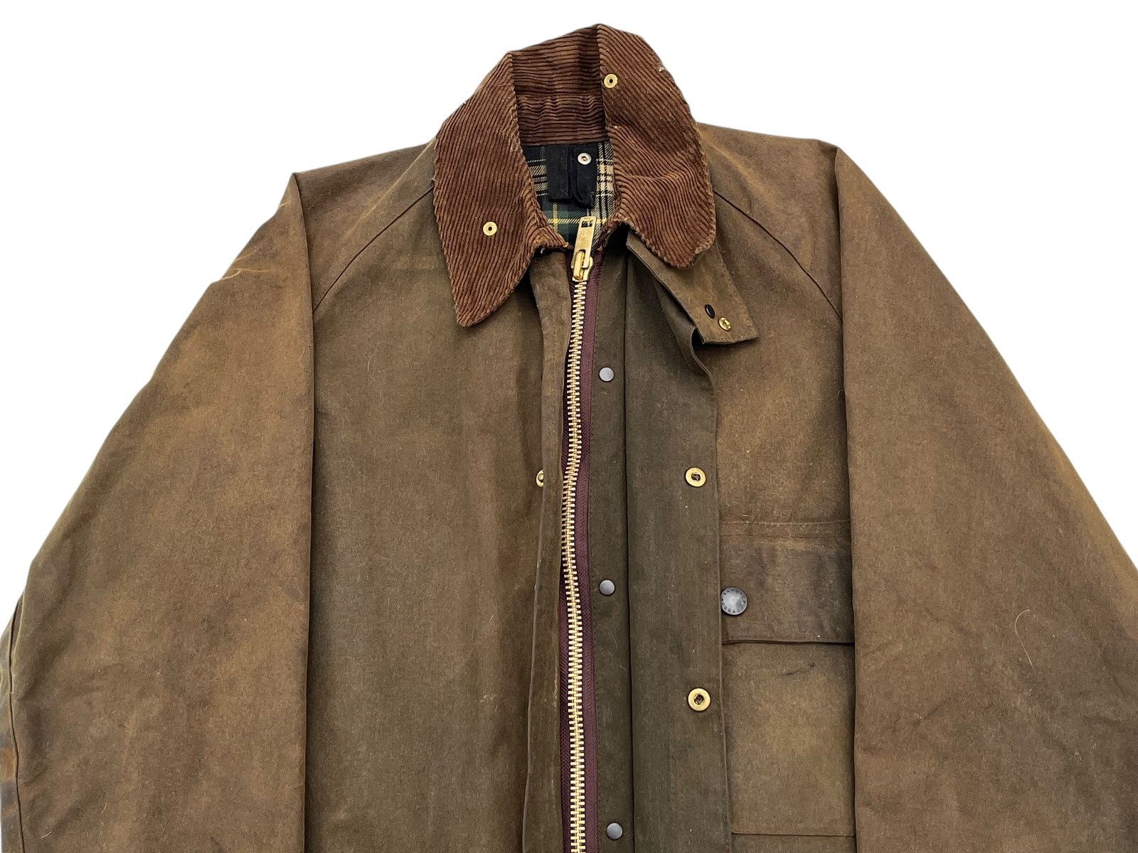 Barbour Vintage Barbour Waxed Solway Zipper Jacket Size US L / EU 52-54 / 3 - 4 Thumbnail