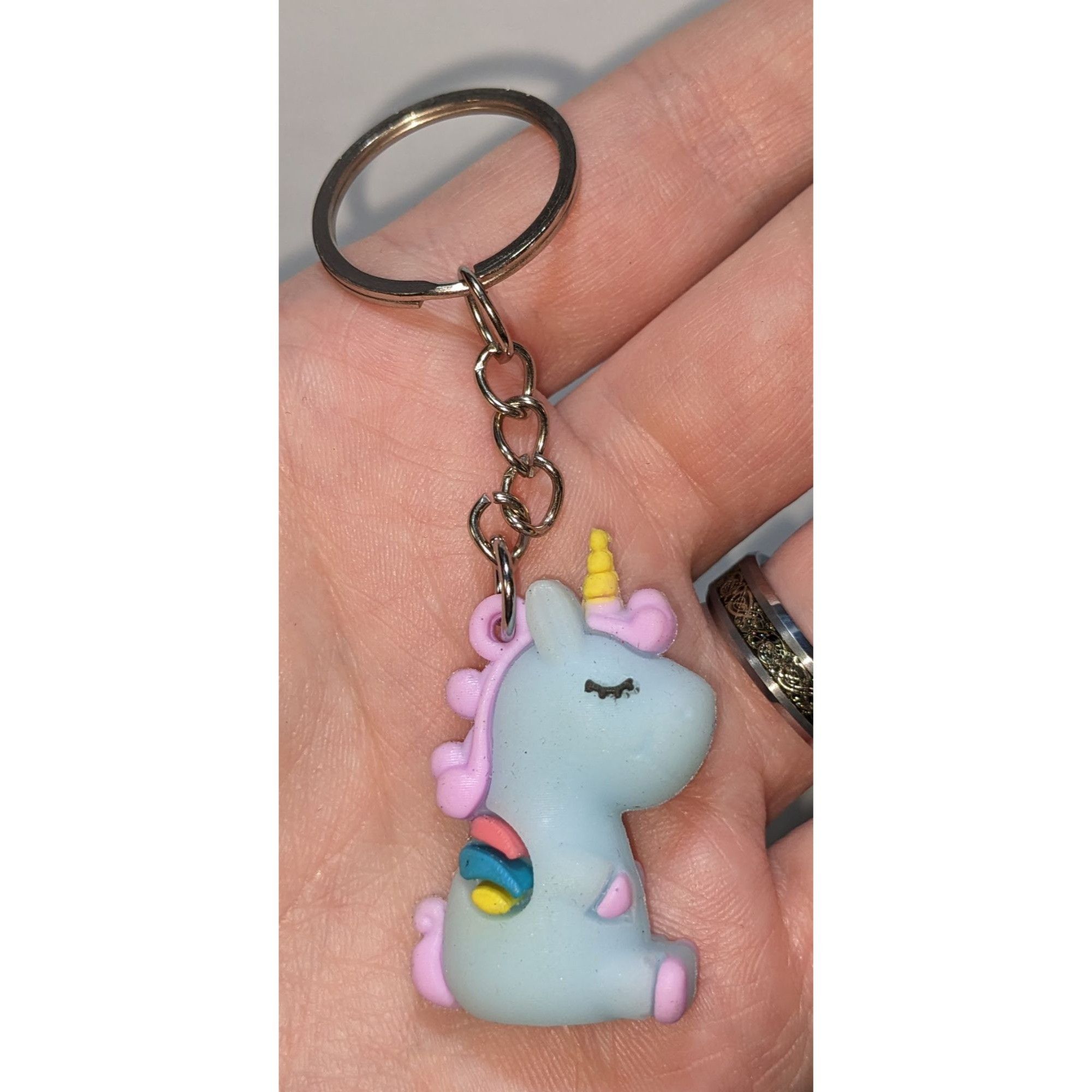 Other Baby Unicorn Keychain With Pastel Colors Size ONE SIZE - 1 Thumbnail