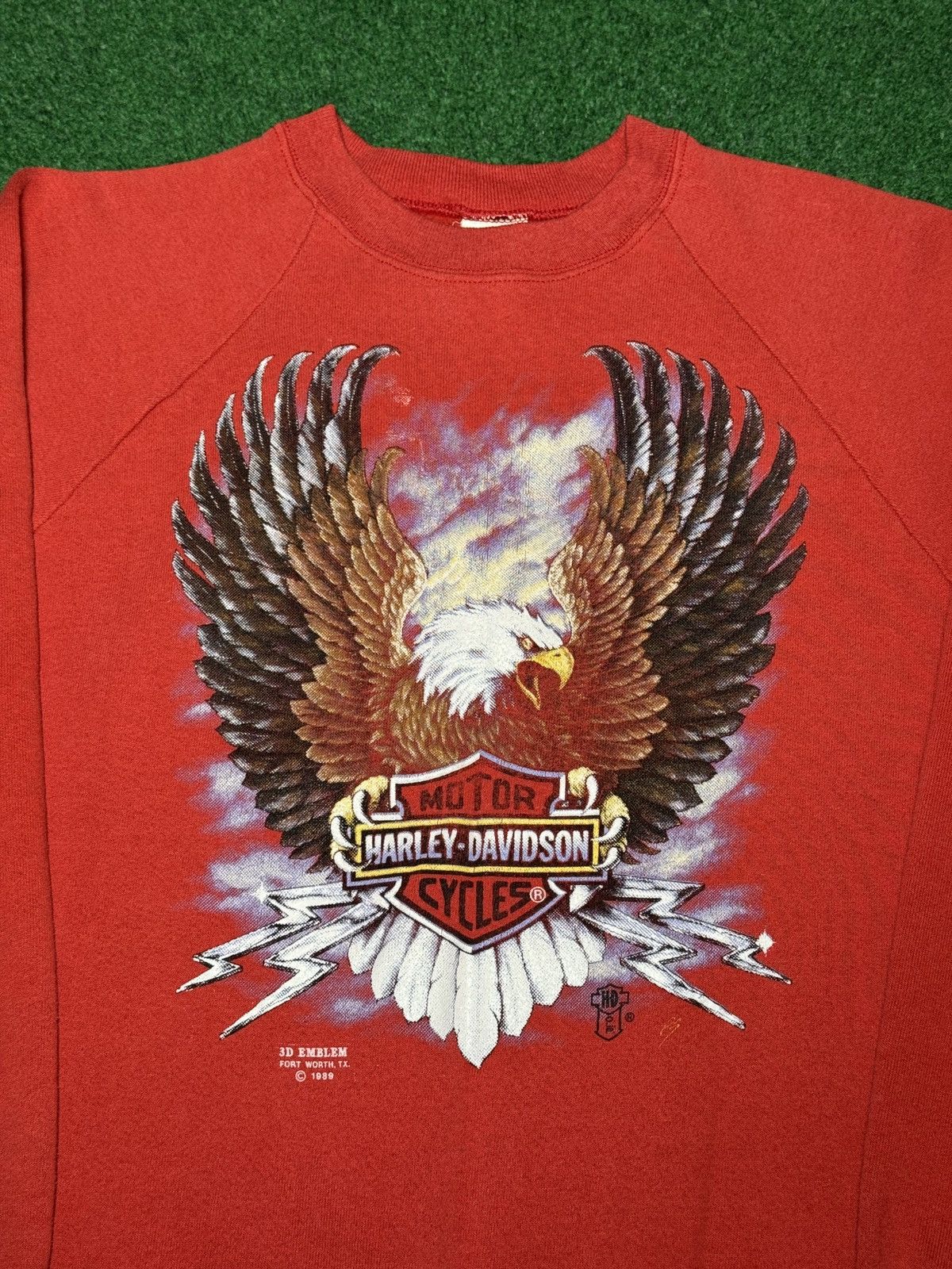 Harley Davidson 3D Emblem Harley Davidson Large 80s 90s 20x26 Sweatshirt Size US L / EU 52-54 / 3 - 2 Thumbnail