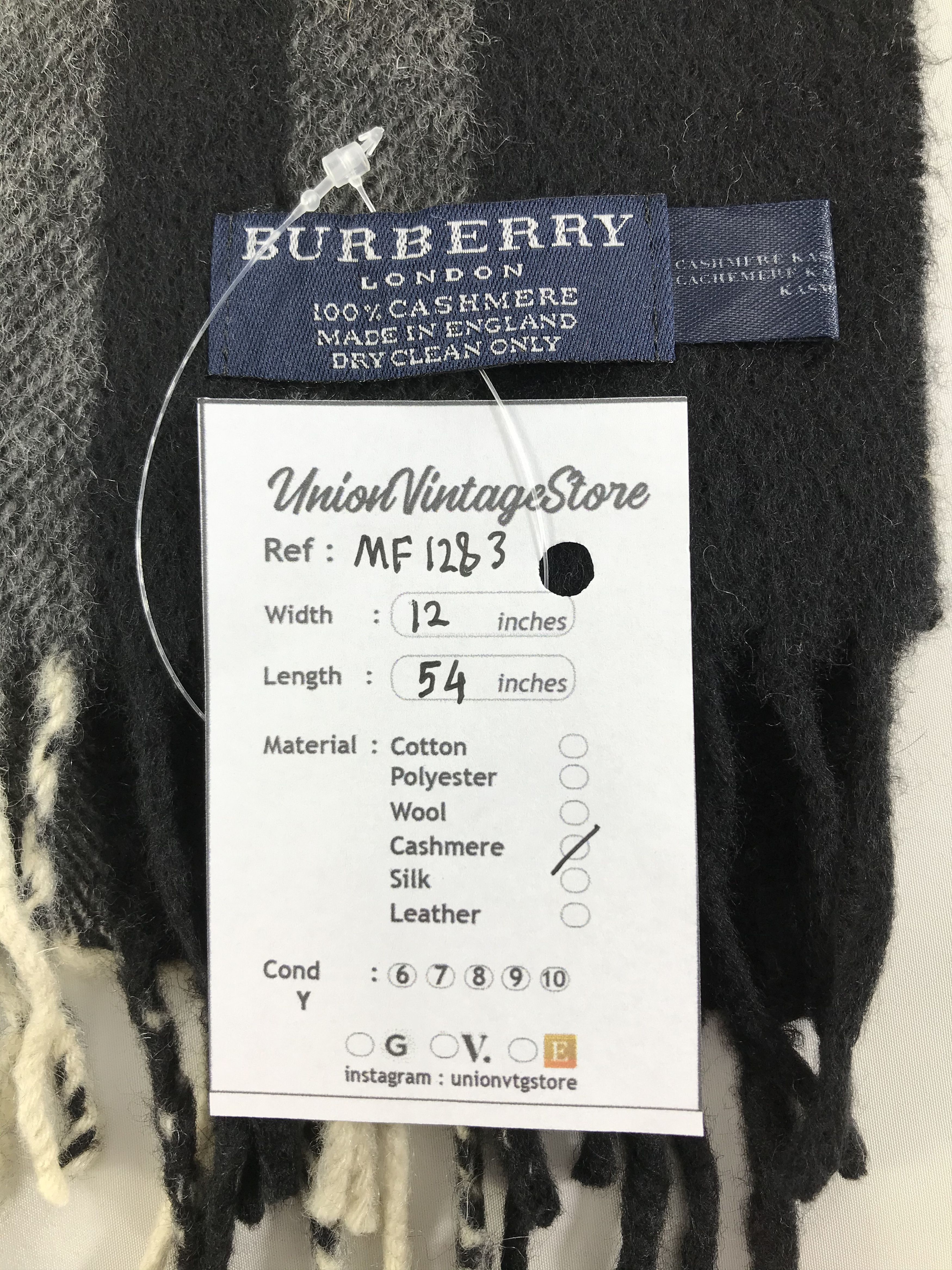 Burberry Vintage Burberry Scarf/Muffler/Neckwear MF1282 Size ONE SIZE - 4 Thumbnail