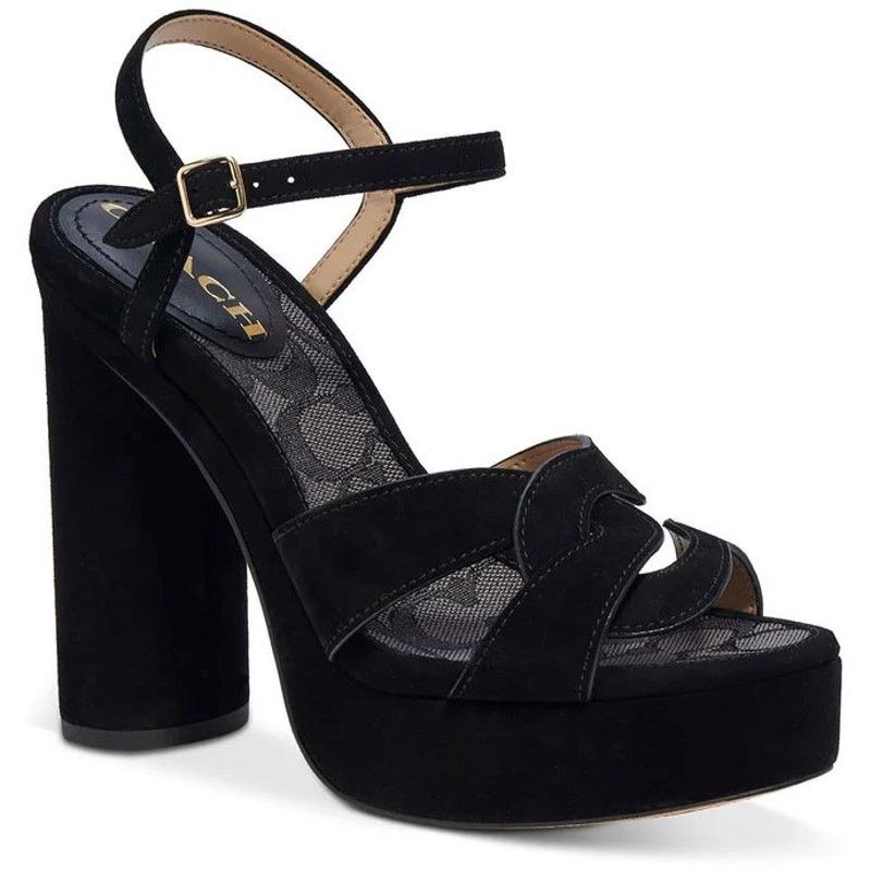 COACH Womens NEW Talina Suede Platform Heel Sandal Size 9.5