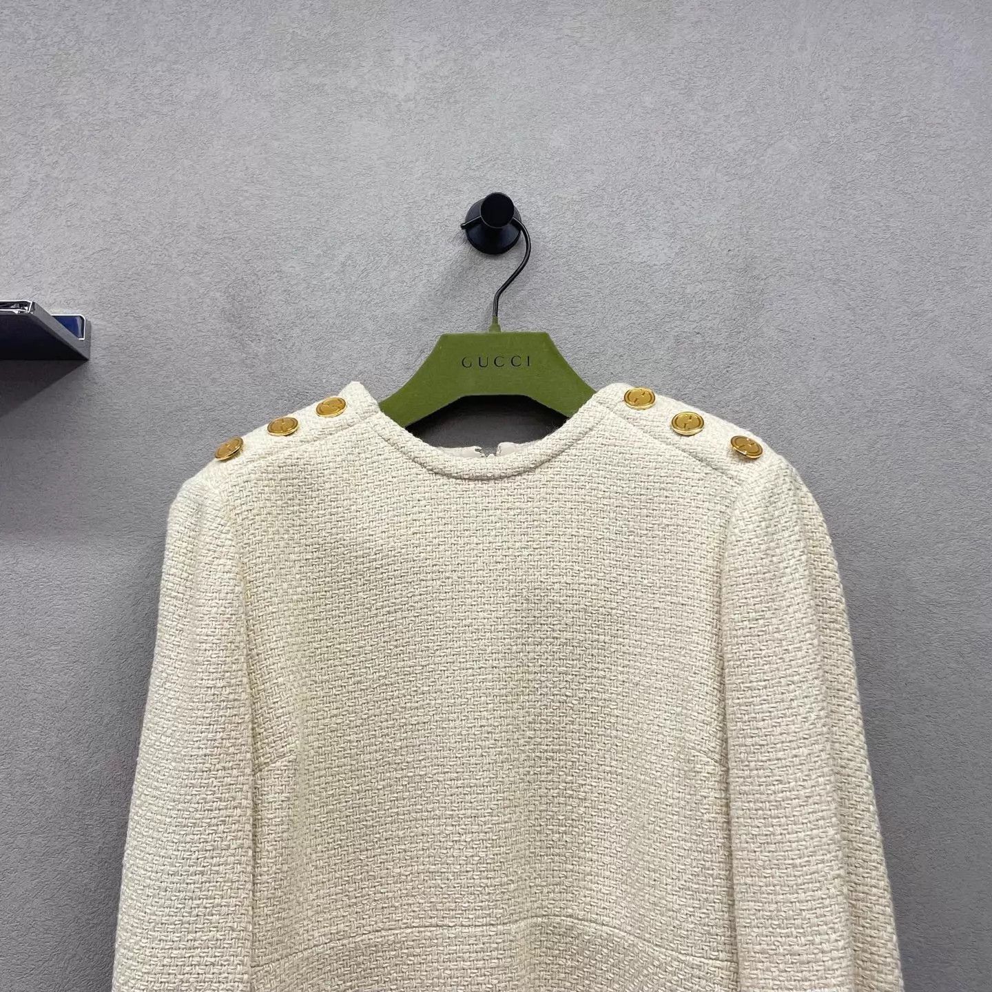 Gucci GUCCI Beige Button-detail Bell Sleeves Vintage Dress Size XS / US 0-2 / IT 36-38 - 4 Thumbnail