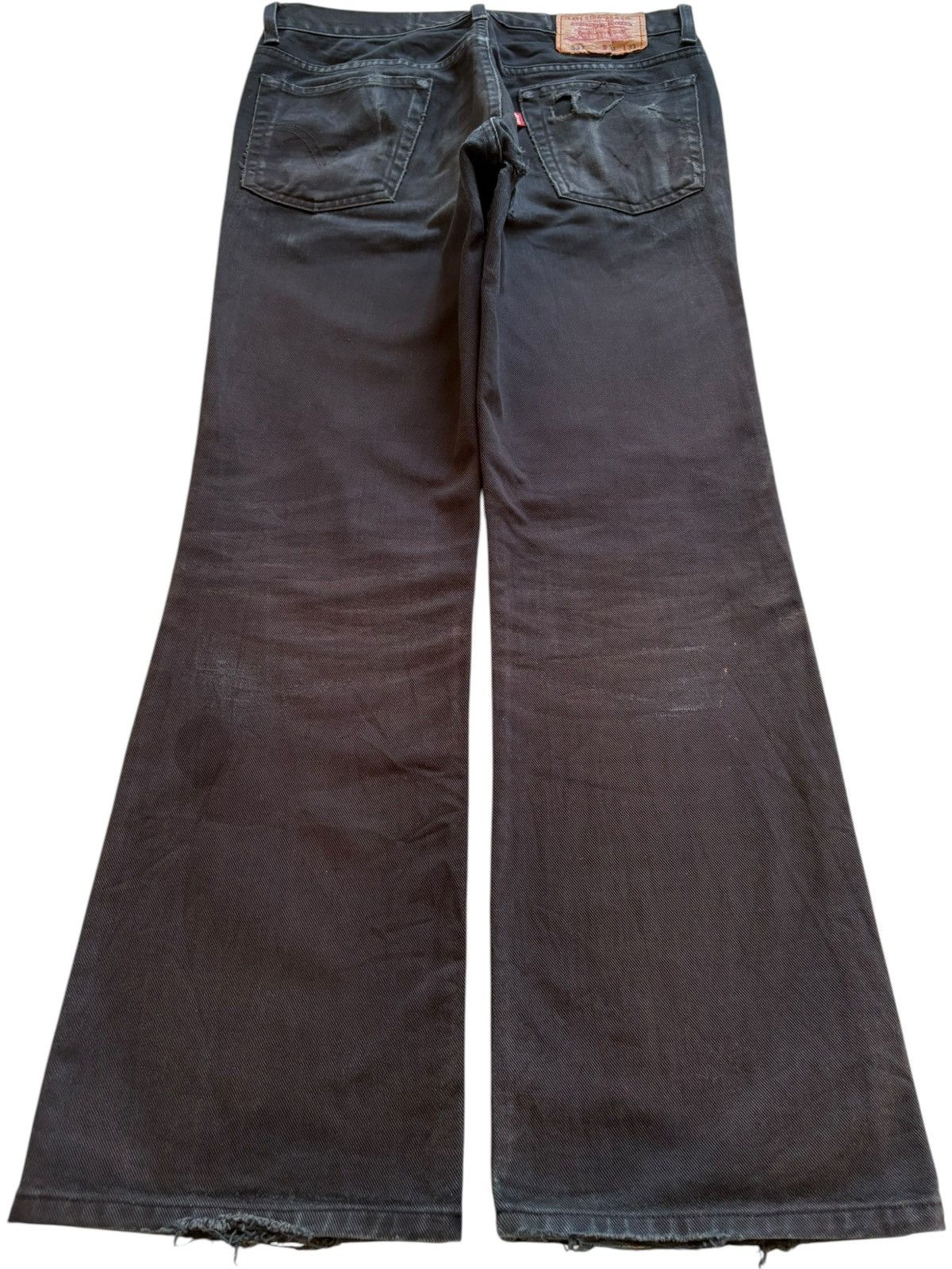 Levi's Vintage 90s Levis 537 Distressed Ripped Bootcut Flare Jeans Size US 30 / EU 46 - 2 Thumbnail