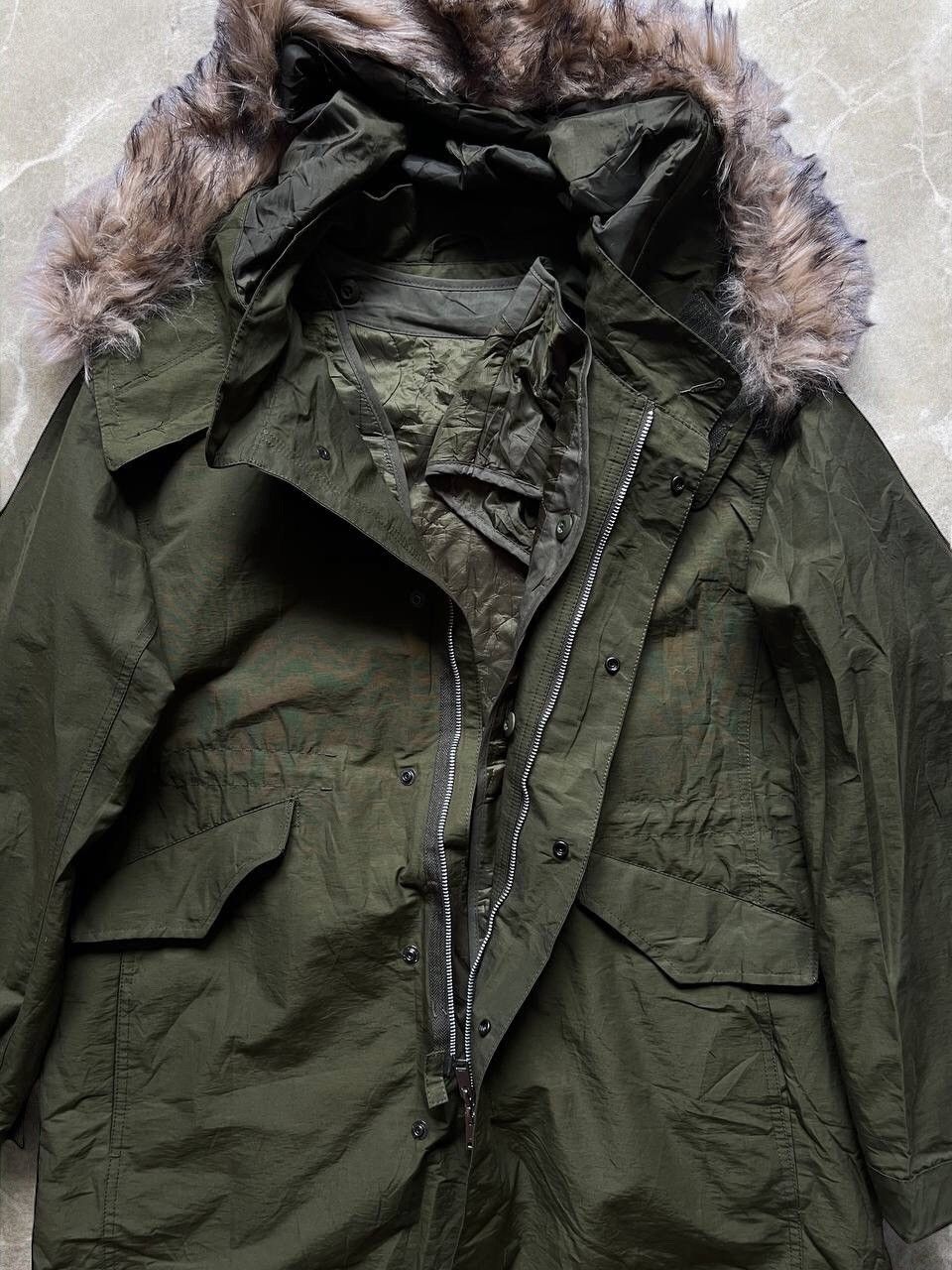 Global Work × Japanese Brand × Vintage GLOBAL WORK JAPANESE Brand FISHTAIL FUR parka jacket y2k Size US L / EU 52-54 / 3 - 11 Thumbnail