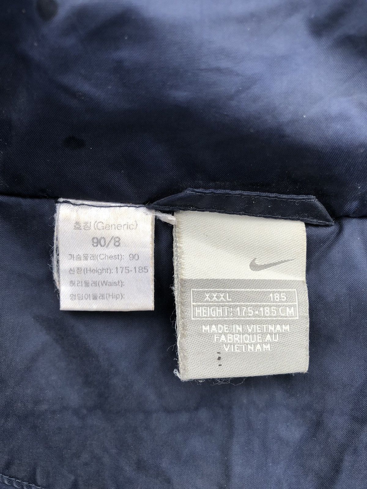 Japanese Brand Vintage Nike Colour Block Lining Logo Embroidery Jacket Size US XXL / EU 58 / 5 - 22 Thumbnail